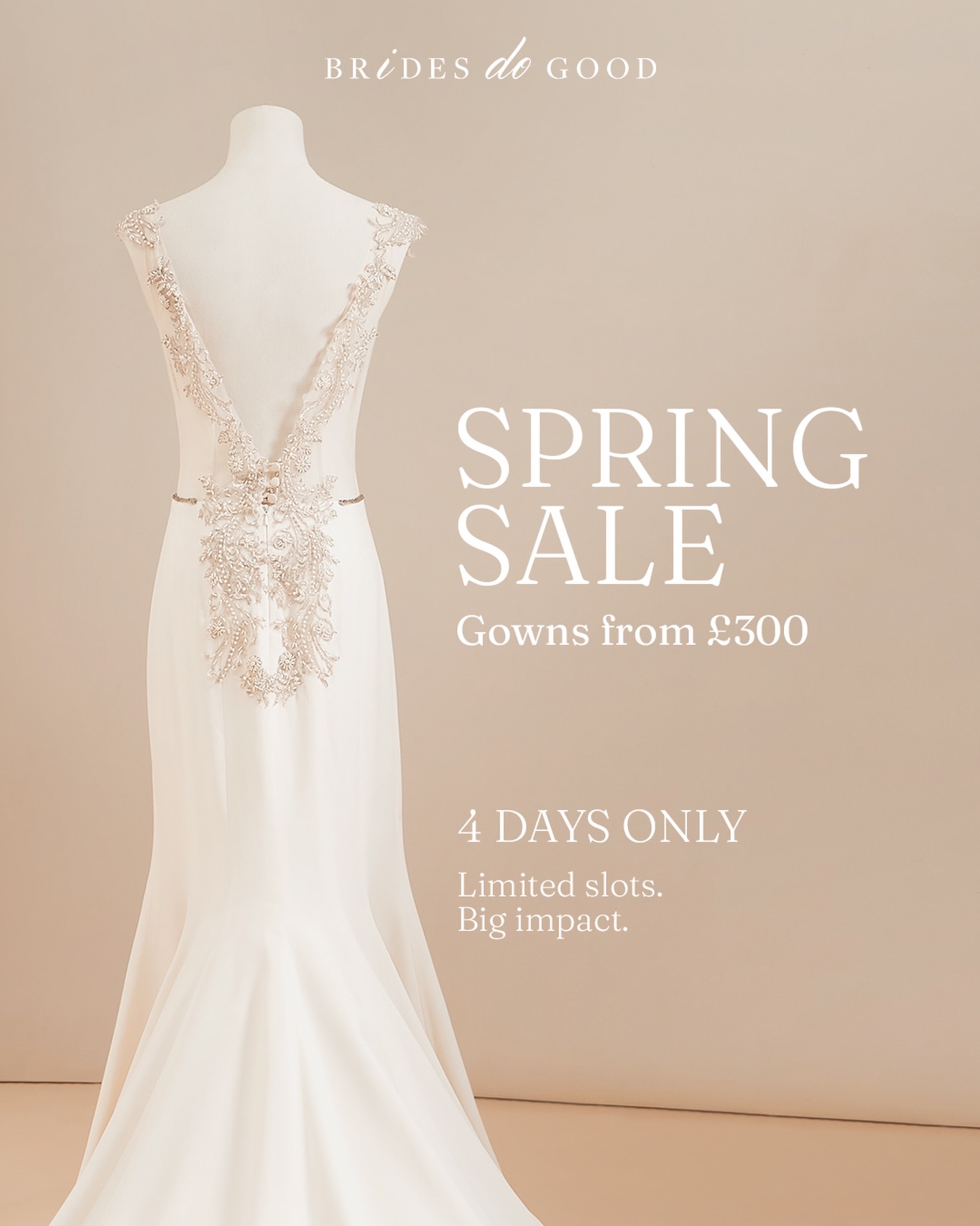 London brides, this is your moment! 🤩🤍💐.
Our Spring Sale is just around the corner! This means designer dresses starting from £300. Limited slots. ONLY 23–26 APRIL.
Don’t miss the chance to find THE ONE at unbeatable price and support girls all around the world.