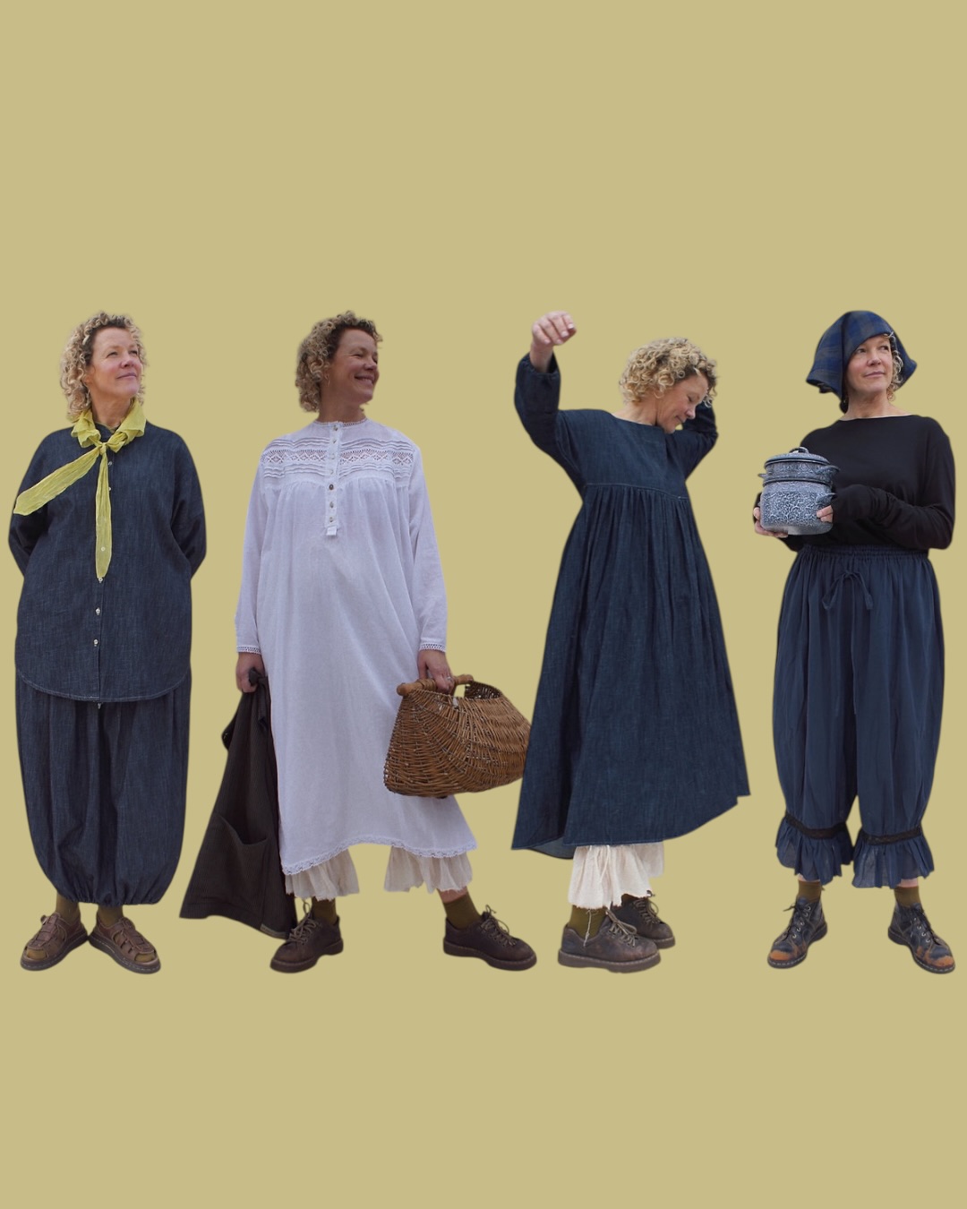 Which outfit would you wear on Easter Sunday? If it’s lunch we’d go for the Chemise Dress (with an apron to avoid gravy stains) and definitely the Jacksons and Emin in linen denim for a Springtime walk 🌞 But also there’s the Pickle Organza, and Bloomers would be perfect for a lazy day…oh it’s just too hard to choose!
Let us know your fave 👇🏻💬