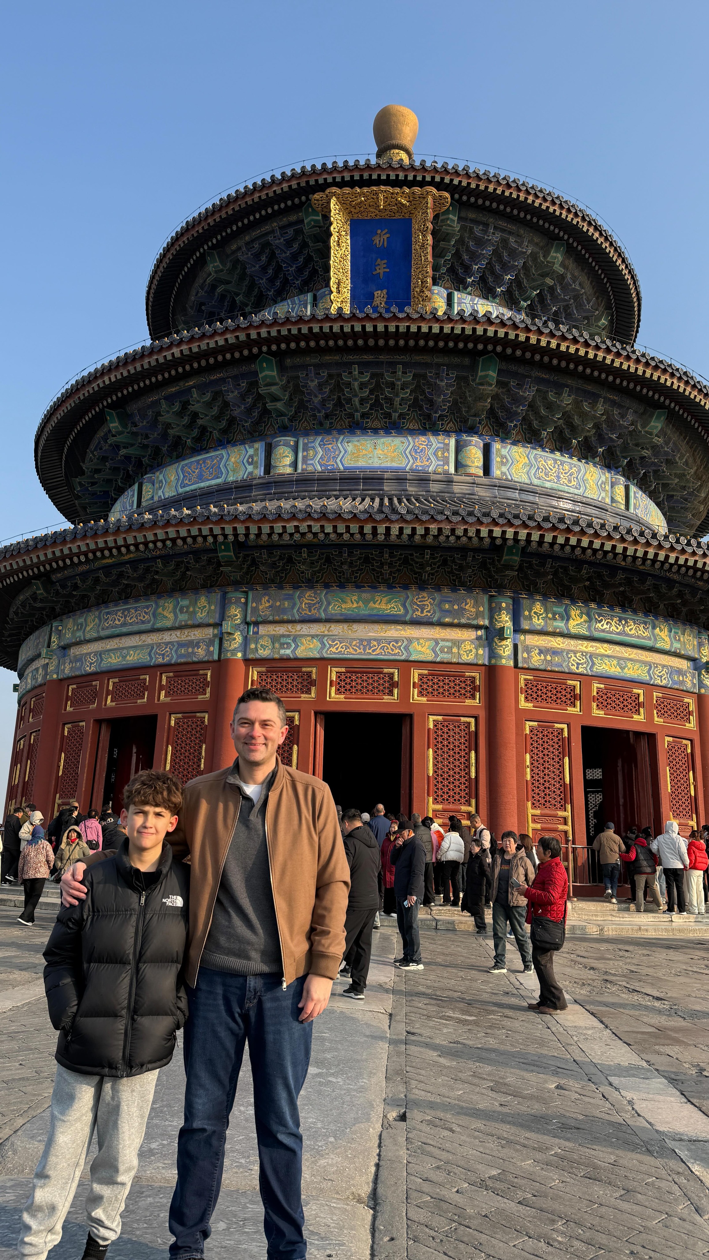 Our chilly early morning visit to the Temple of Heaven and the Alter of Heaven was great. 🥶 ☁️
Incredible to walk through a space with over 600 years of history, rich with Ming Dynasty era architecture. They even had popsicles modelled after the Temple couldn’t pass up a monument shaped #snack 🤷♂️
#beijing #china #China2026 #travel