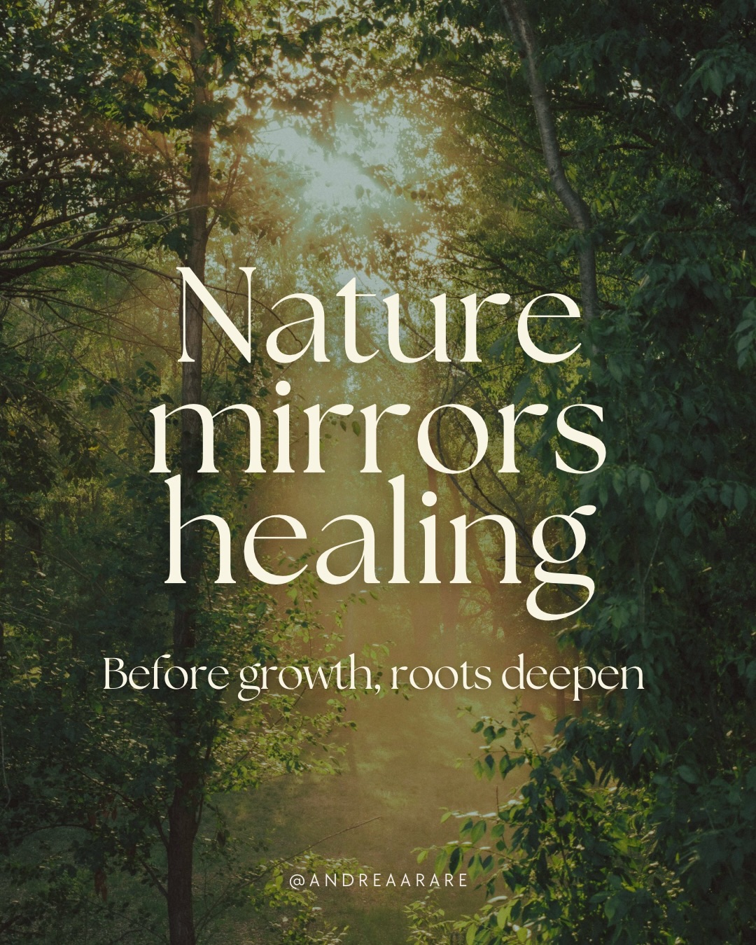 Nature does not rush transformation.
Before growth becomes visible, roots deepen quietly beneath the surface.
Healing follows the same rhythm.
There are seasons of stillness, integration, and restoration that prepare the system for expansion.
Nothing is wasted in these phases.
When safety becomes the ground beneath you, growth happens naturally, not through force, but through support.
You are allowed to grow at the pace of living things.
#naturewisdom #earthwisdom #mothernature