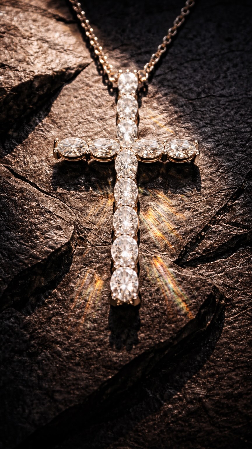 The symbol of faith reflecting the beauty of resurrection…light overcoming darkness, hope shining eternal.
#Resurrection #FaithAndLight #DiamondCross #EternalHope #HeIsRisen
