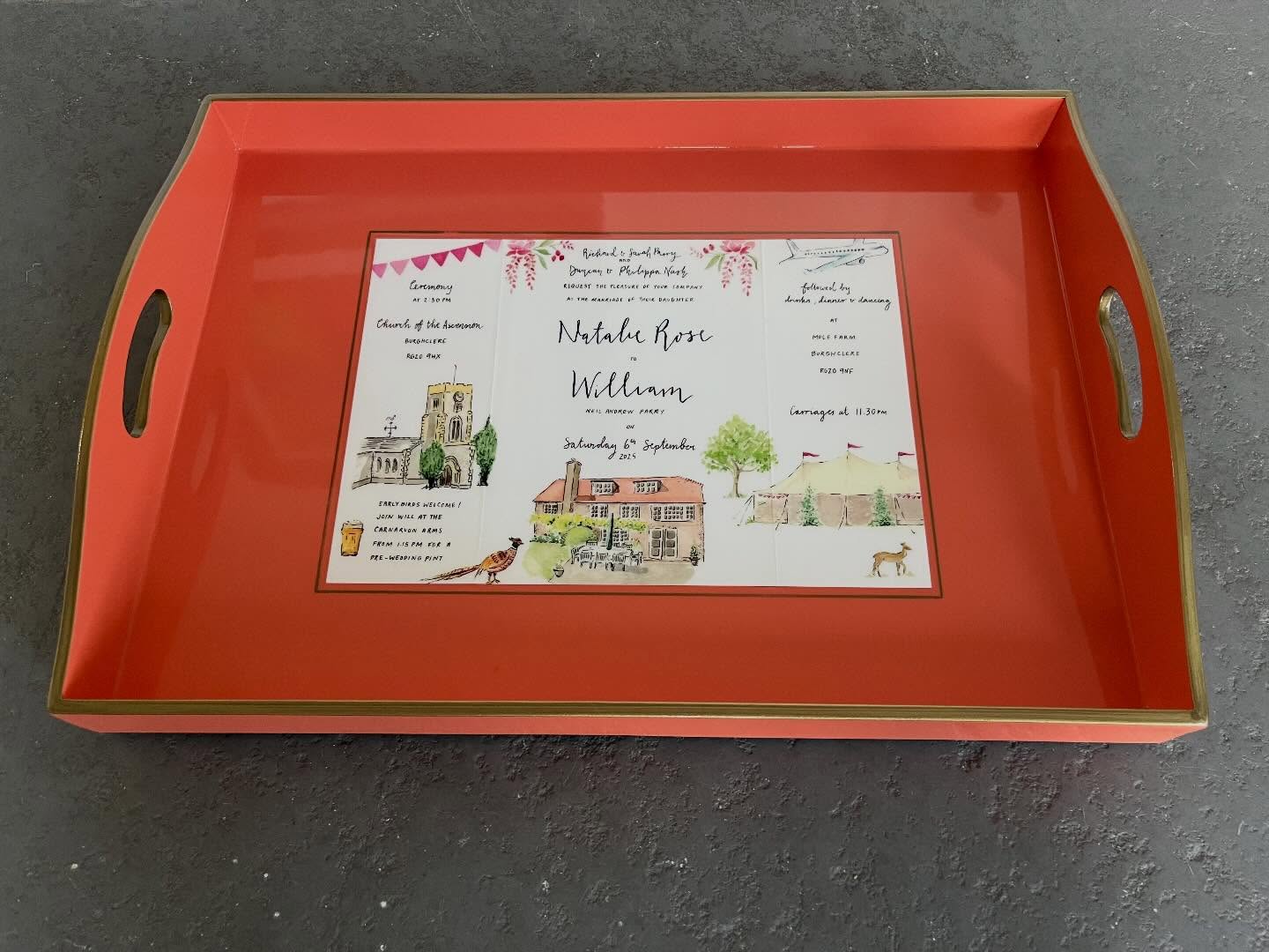 With wedding season approaching our handmade wedding invitation trays make a marvellous gift. #andreallyuseful.
#wedding
#handmade
#smallbusiness