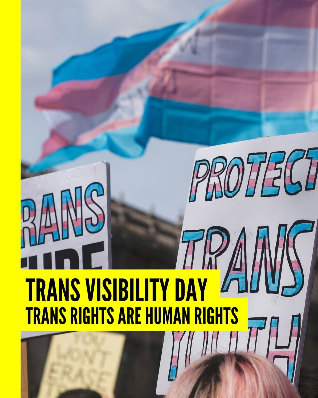 🏳️⚧️ Heute ist Trans Visibility Day.
Ein Tag, der daran erinnert: Trans Menschen sind – und ihre Rechte sind nicht verhandelbar. ✊ Sie sind ein selbstverständlicher Teil unserer Gesellschaft – in jeder Community, in jedem Beruf, in jeder Familie. 💛
Und sie haben ein Recht auf ein Leben in Würde, Sicherheit und Selbstbestimmung. 💙🩷🤍
Doch weltweit werden Trans Menschen diskriminiert, kriminalisiert und in ihren Rechten verletzt. Auch in der Schweiz gibt es noch viel zu tun. 📢
Wir stehen an der Seite aller Trans Menschen – heute und jeden Tag. 💪🏳️⚧️
Was kannst du tun? Informier dich 📖, hör zu 👂, steh ein 🙌. Gemeinsam machen wir Sichtbarkeit zur Stärke. 🌈
#TransVisibilityDay #TransDayOfVisibility #TransRechte #QueerAmnesty #Queer