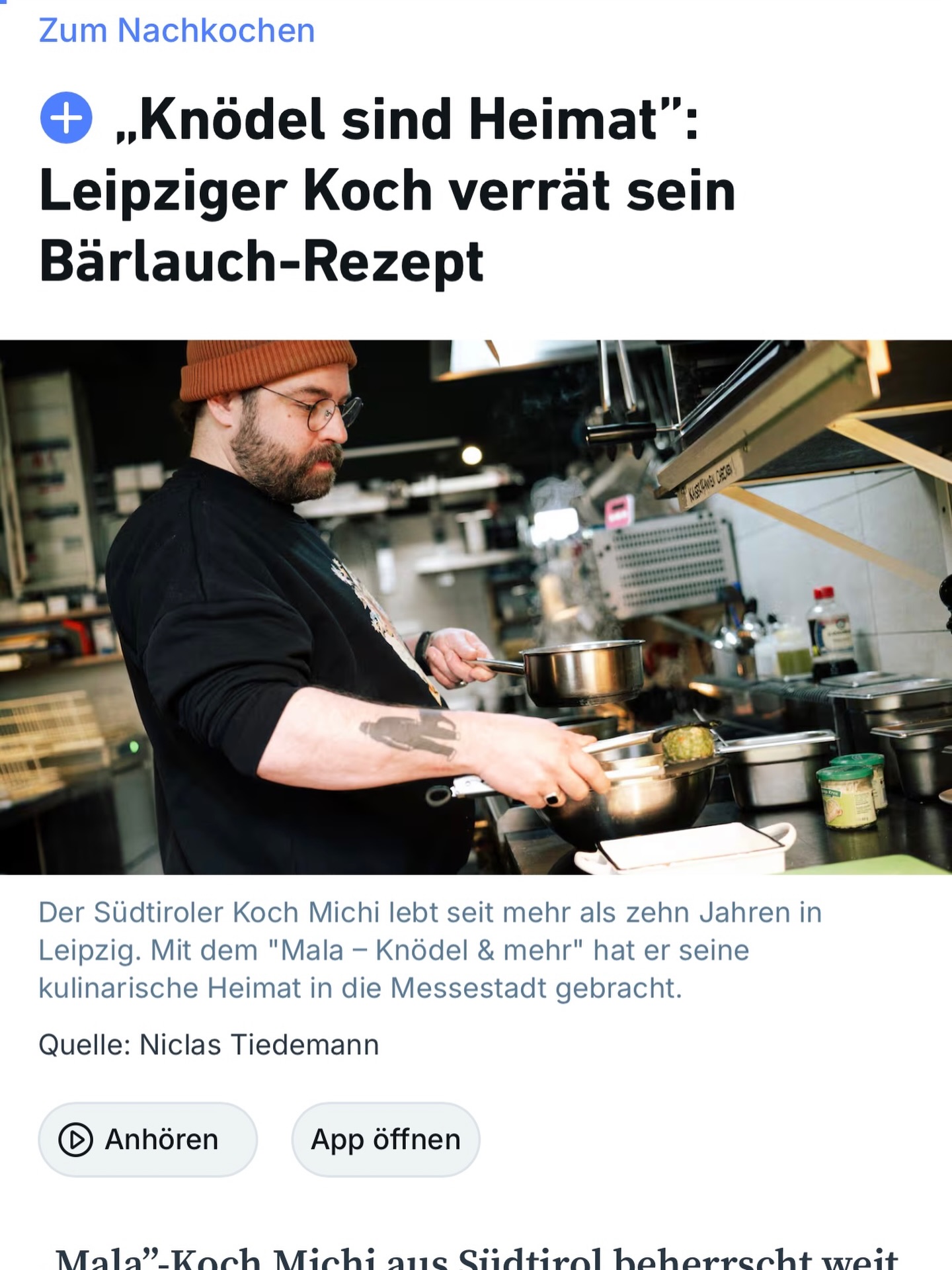 Danke an die @lvz.de für diesen sehr schön geschriebenen Beitrag 🥰 #kn