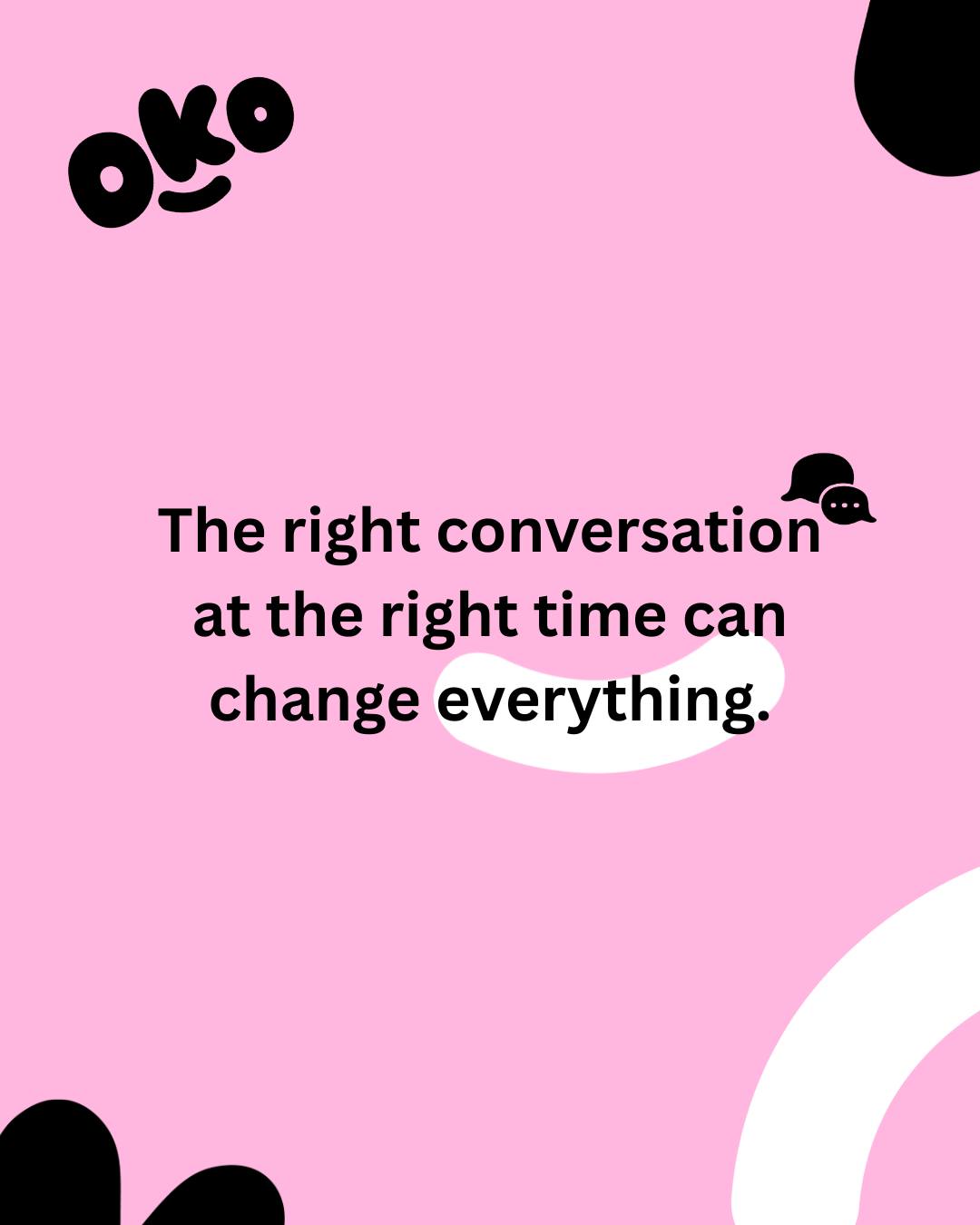One conversation with the right coach is all it takes π«
#oko #coaching