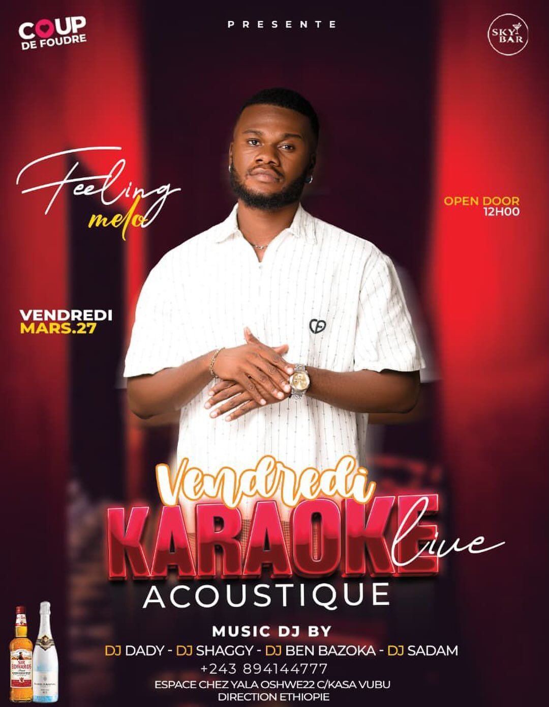 Tu viens chanter ou regarder les autres performer ? @iamfeelingmelo