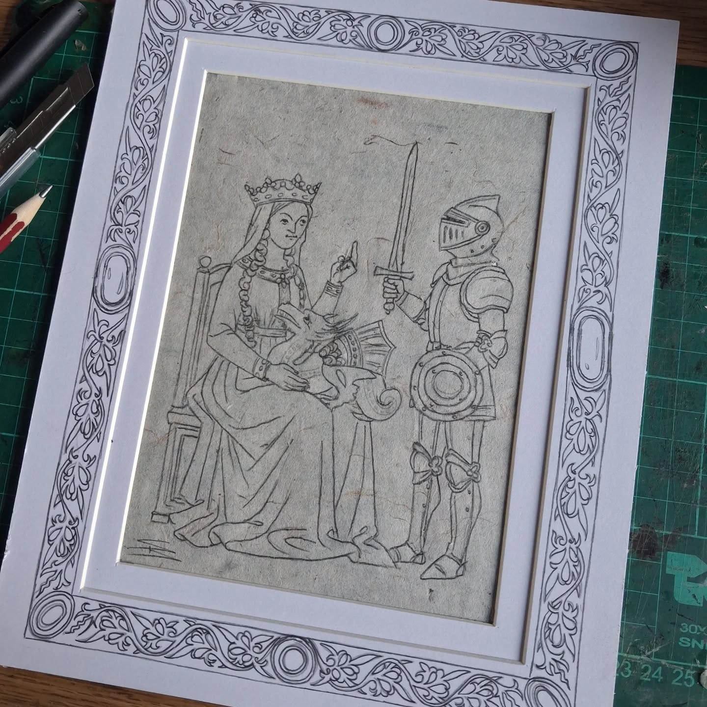 Another sidequest in the making! I love exploring this medieval style. It's all about finding the perfect balance between "my story" and the total lack of perspective, plasticity, and correct anatomy. 🤣
Still cooking up a short video that shows how I built the reference sheet and made the initial sketch for this one. So stay tuned for more!
#amsketching #medieval #memes