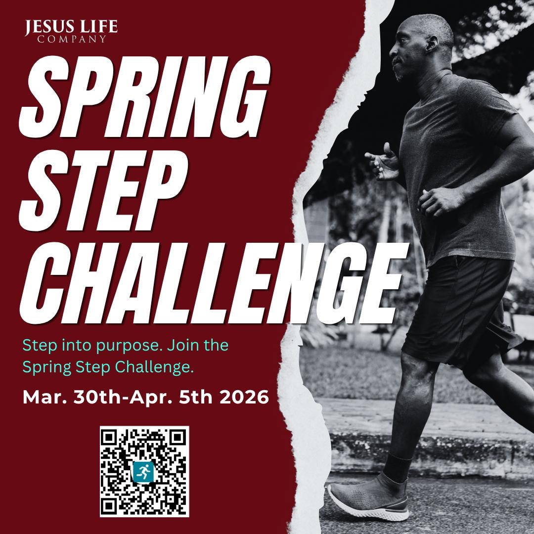 Hi Friends, we’re back with another Step Up Challenge, and it’s easy to join. Simply scan the QR code and come walk with us this Holy Week as we reflect on the life, death, and resurrection of our Lord and Savior, Jesus Christ.
Let’s move with purpose, grow in faith, and walk this journey together.
#thejesuslifecompany #jlcspringstepupchallenge #walkwithus #holyweekjourney #faithinmotion