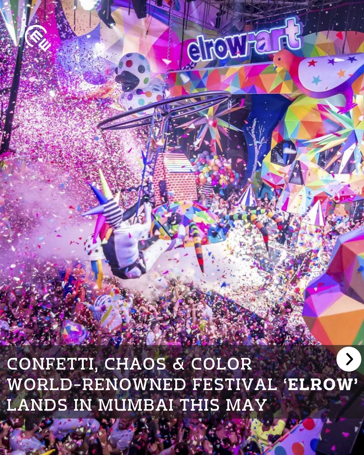 A riot of color, chaos & energy descends on Mumbai this May with elrow.
📍 Dome SVP Stadium, Mumbai
📅 17 May 2026
⏰ 6 PM onwards
Public sale live now on BookMyShow.com
@sunburnfestival | @team.innovation | @elrowofficial | @paradoxindia_ A riot of color, chaos & energy descends on Mumbai this May with elrow.
📍 Dome SVP Stadium, Mumbai
📅 17 May 2026
⏰ 6 PM onwards
Public sale live now on BookMyShow.com
@sunburnfestival | @team.innovation | @elrowofficial | @paradoxindia_