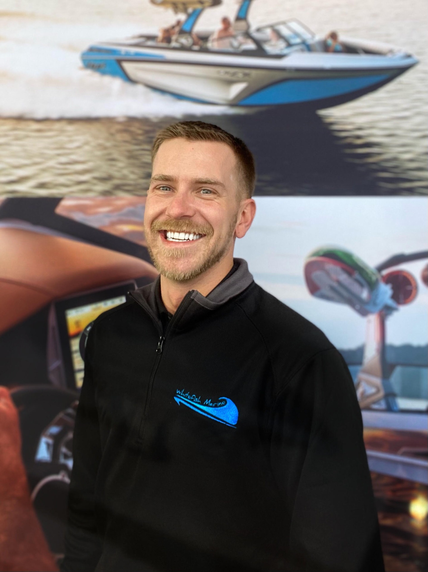 After nine years of unwavering dedication and support, it is with mixed emotion that we announce that tomorrow will be our final day with Jarvis at Whitefish Marine. Things won’t be the same without him, but we are so excited for his next big adventure. We are forever grateful for the hard work and commitment Jarvis has demonstrated throughout the years. His leadership and enthusiasm have been essential in guiding our team toward success. On behalf of the entire team at Whitefish Marine, thank you for being an exceptional manager, colleague, and friend.
Congratulations, and we wish you the best of luck in your new role!