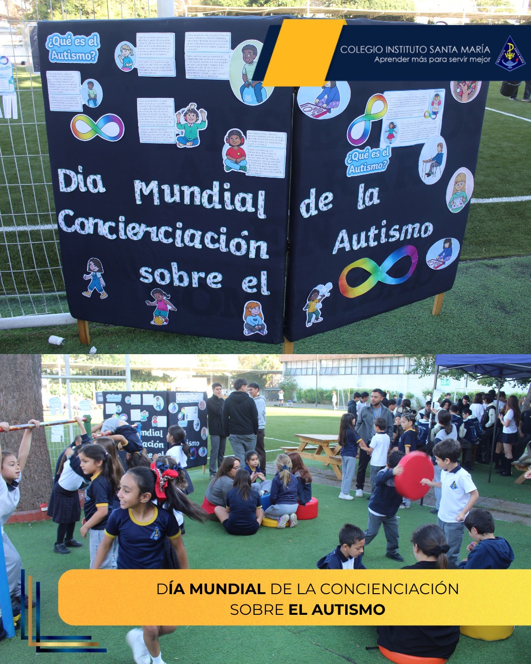 💙 Diferentes pero iguales en dignidad y derechos 💙
Hoy, en el Día Mundial de la Concienciación sobre el Autismo, nuestra comunidad educativa se unió para reflexionar y aprender.
Nuestros estudiantes participaron en actividades diseñadas para fomentar la verdadera inclusión.
En el ISM, creemos que la diversidad nos enriquece. Al conocer y comprender el autismo, construimos un entorno donde cada niño y joven puede brillar con luz propia, sintiéndose valorado y respetado en su singularidad. 🧩✨
#DíaAutismo #InclusiónISM #Neurodiversidad #ComunidadISM #ConcienciaciónAutismo #Santiago
@red.educacion.amerindia @reddecolegioscjch @cgpa_ism_santiago @ceisma.ism