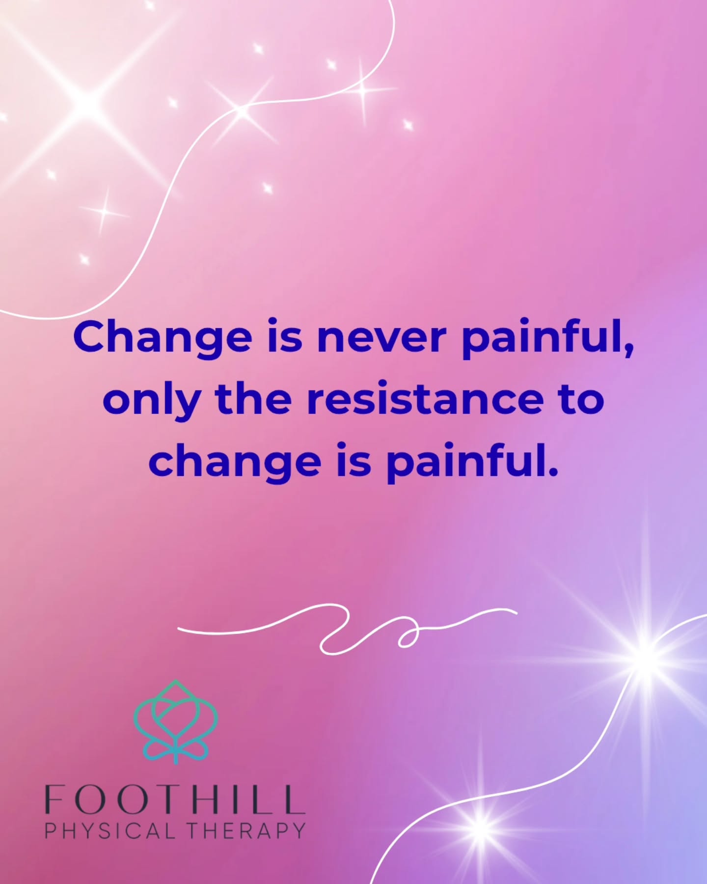 This is speaking to me today... find your support system, take a deep breath, and keep on keeping on.
This quote is attributed to Buddha as change is an inherent part of life.
Who is your support?
#change #breathe #pelvichealth #pelvicpt