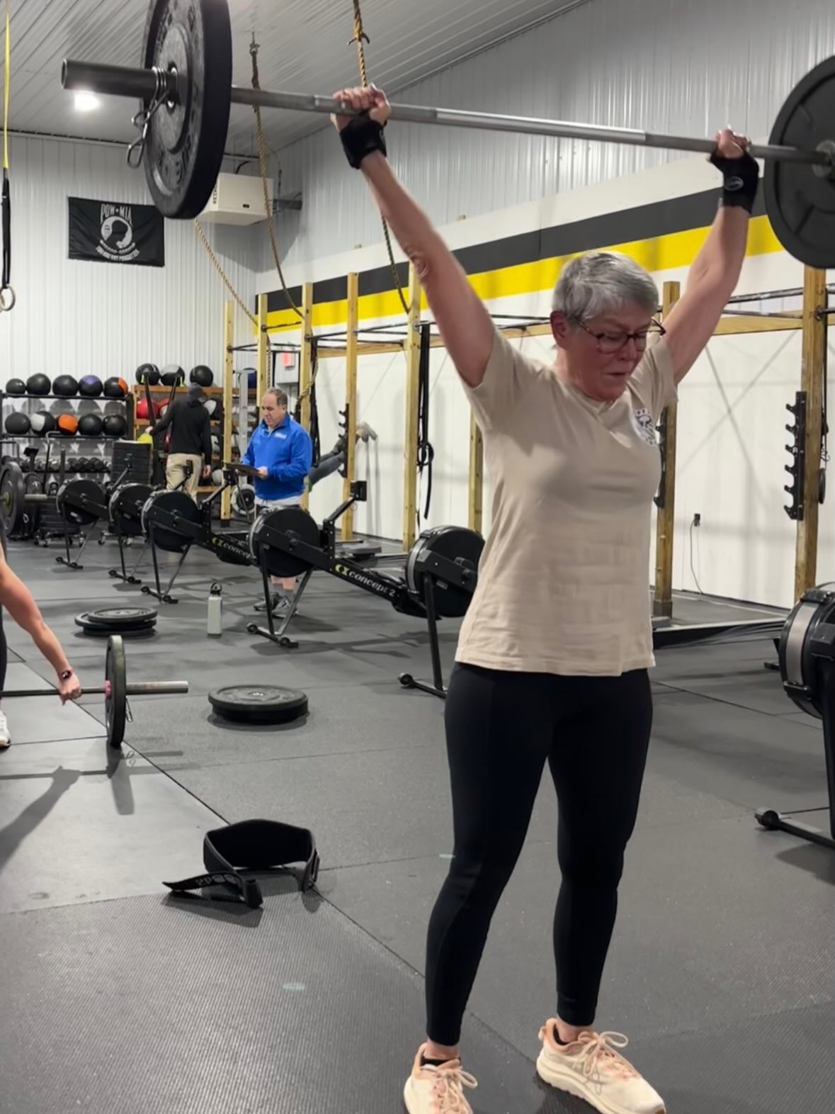 Congratulations Terry Carr, for qualifying to the CrossFit Games Semifinals! In the 70+ Division, she finished 57th after quarterfinals, which was well above the cutoff line. We are proud of your hard work Terry! @terry.carr1 💪🏼