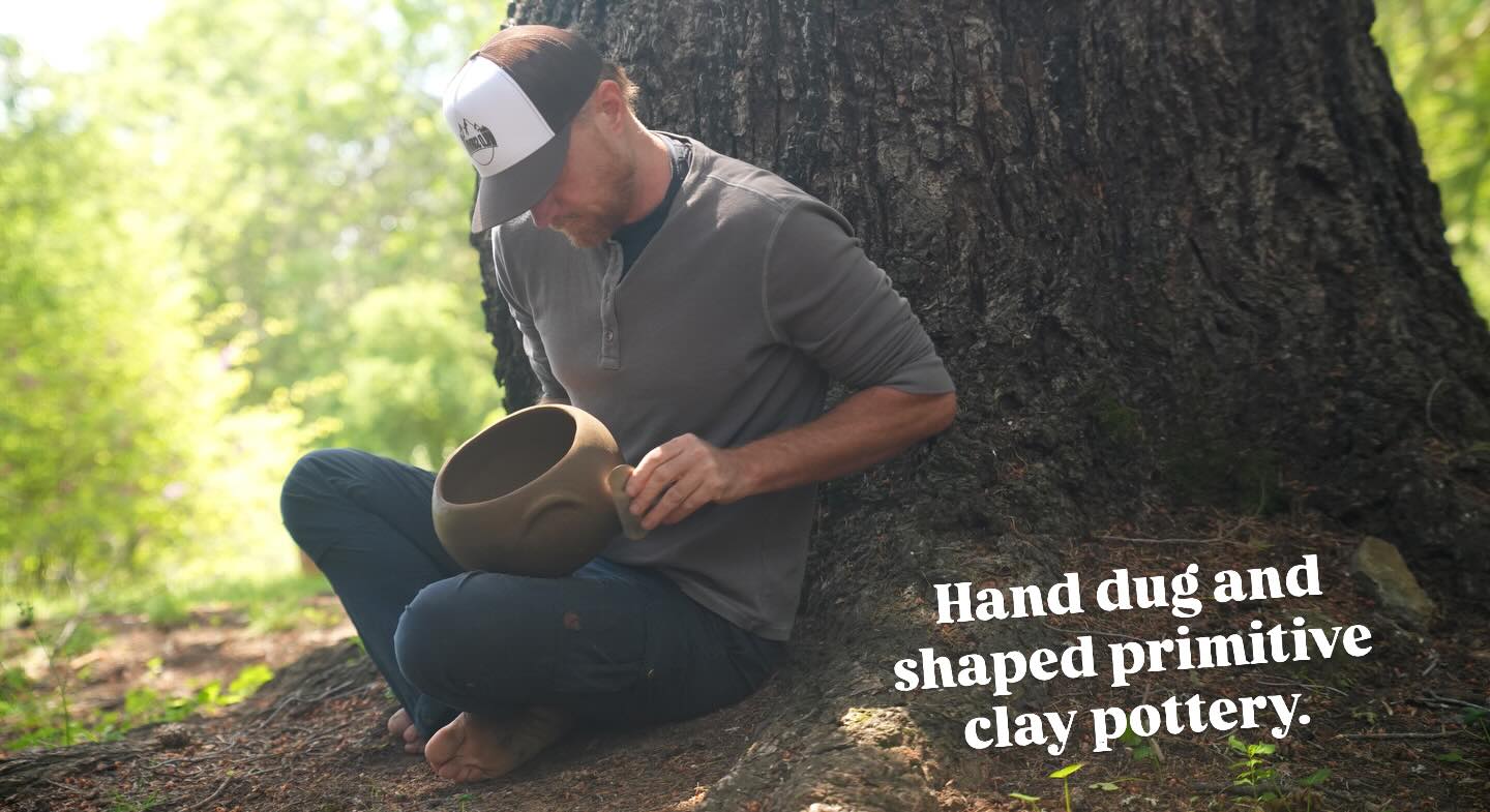 There is nothing better to connect you with this planet and yourself than primitive skills. . #survival #primitiveskills #bushcraft #pottery #digitaldetox
