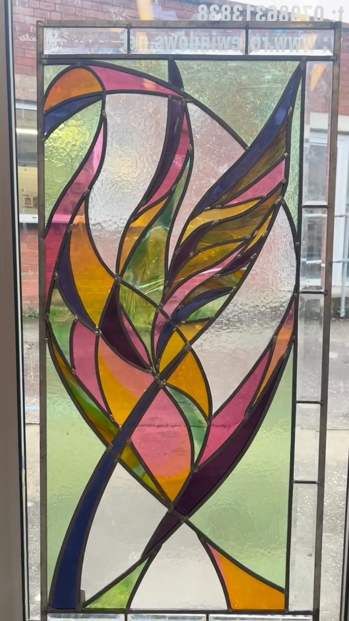 Creation Spirit Windows#glassartists #ruskinglasscentre #stainedglass #contemporaryglassart #glassartwork