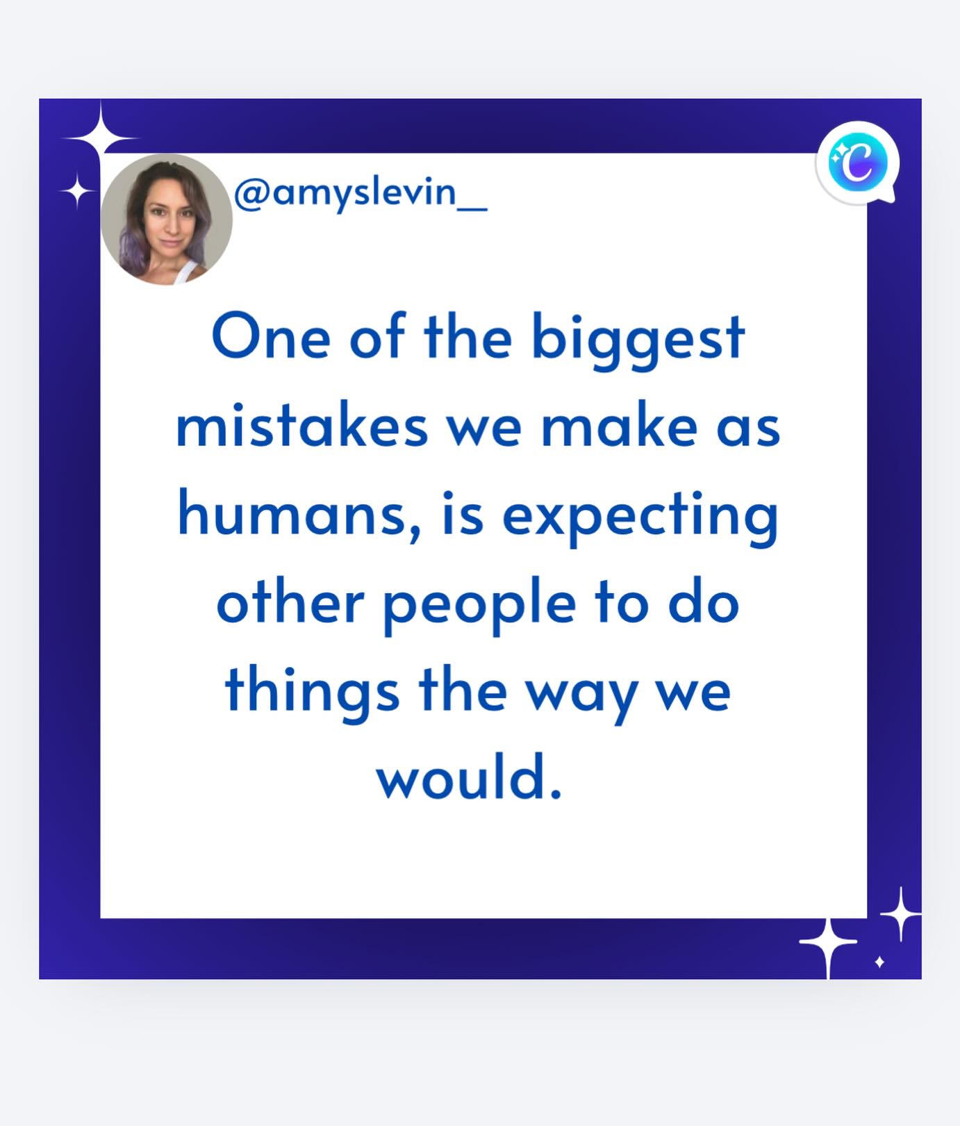 ‘I would have done it better’, we all think when someone handles a situation differently from how we would. And if only people would behave how we wanted them to, the world would be a much better boring place😉.
Oh, how we love to project our principles and priorities onto others!
Unfortunately this way of thinking gets us nowhere except a land of judgement and frustration.
But can we let people just be people? Let them do things their way, and maybe occasionally lovingly suggest they try a different way, only if we think it would benefit THEM, rather than us?