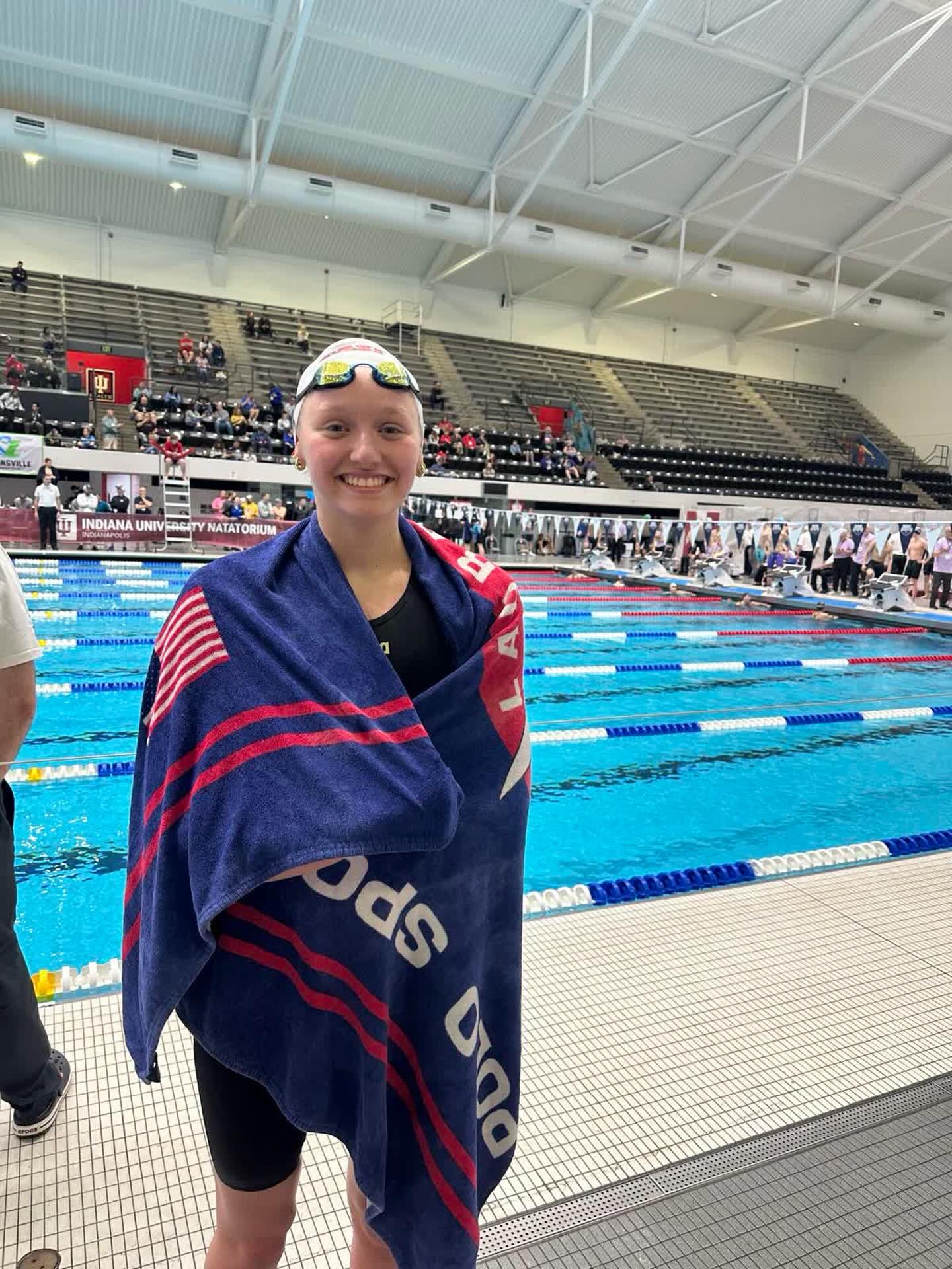 Congrats Ashlyn Hayes on her first Summer Jr cut in the 200 Free 2:04.37