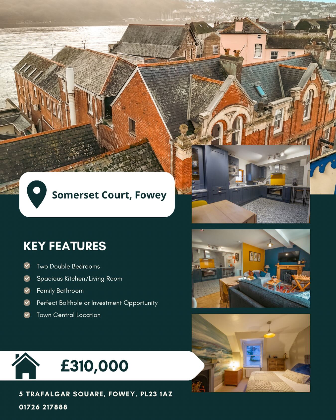 🙌 NEW PRICE 🙌
📍Flat 4 Somerset Court, Fowey
🏠 £310,000
Nestled in the heart of Fowey, this beautifully presented two-bedroom apartment offers stylish and comfortable living just a stone’s throw from the water, and within easy reach of the town’s renowned restaurants, cafés, and pubs.
To enquire about this property, please call our Fowey Branch on 01726 217888 📞
#cornwallliving #cornishestateagents #propertiesforsale