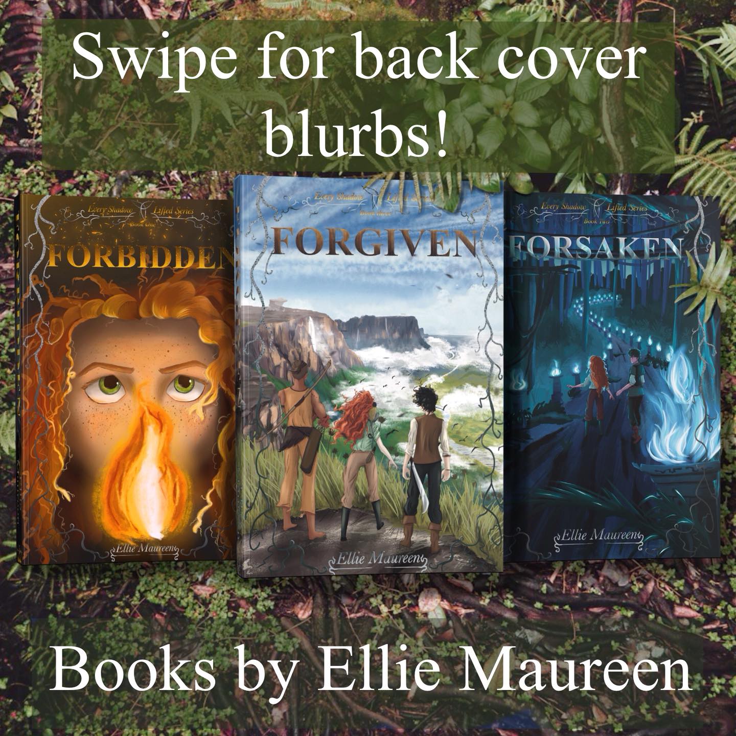 Read the back cover blurbs for the Every Shadow Lifted Series … so far. Book 4 is still to come!
.
.
.
.
#yafiction #adventure #mystery #booksofig #youngadultseries