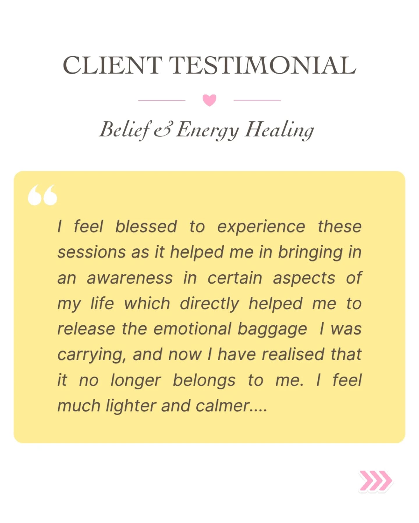 Setting yourself free
is truly the deepest act of love & service to humanity 💗🙏
My heart fills with gratitude,
and it is always a privilege to be witness to such beautiful healing journeys 🪷💫
#soulrealign #healingjourney #clientreview #innerfreedom #returntolove