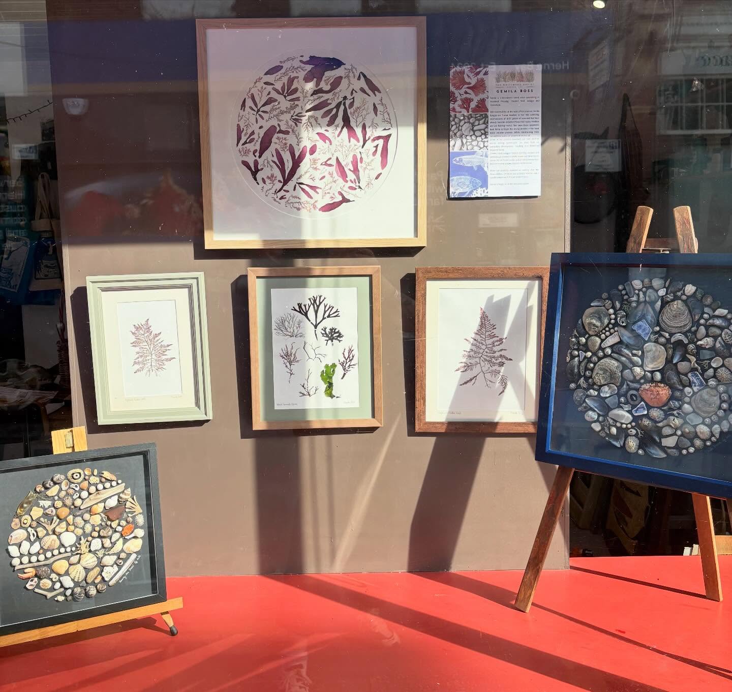 Next up in The Artist Wall is @thedriftweedartist based in Broadstairs… a kindred spirit ,.. she is also going to host a workshop pressing seaweed here in Herne Bay @sherose165 so watch this space…. #seaweedartist #pressingseaweed #seacollage #sherose165 #buyinthebayhb