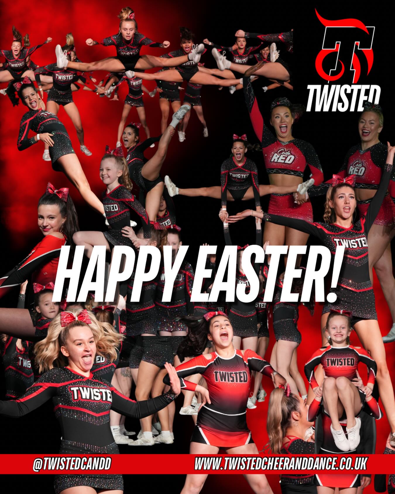 Happy Easter from all of us at Twisted 🐣❤️-————‐——————————————‐-———
- 📧 admin@twistedcheeranddance.co.uk
- 📱www.twistedcheeranddance.co.uk
- 📞 01923 372808
-————‐——————————————‐-———