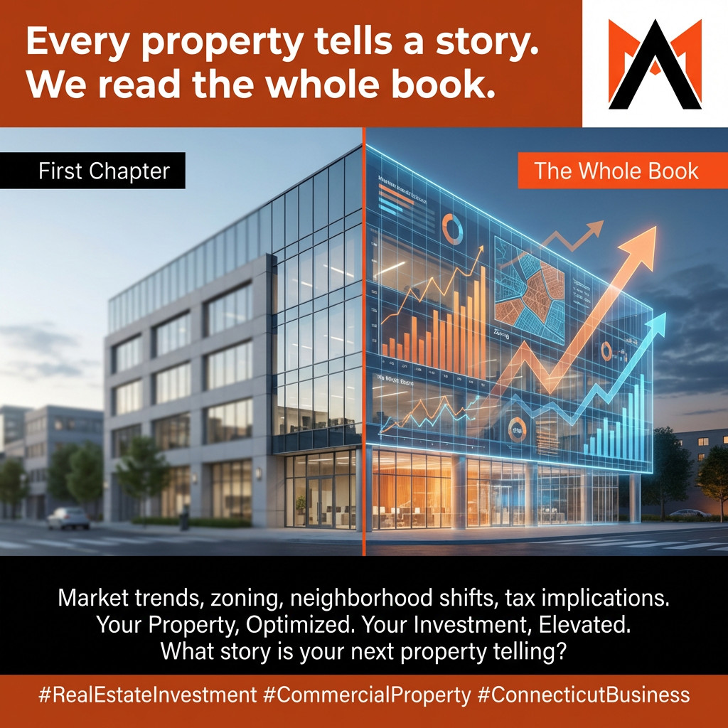 The Story Behind Every Success
There's something satisfying about knowing you made the right call. While others see buildings, we see possibilities. Your Property, Optimized. Your Investment, Elevated. Our Connecticut team has spent years learning to read between the lines—the zoning details, market shifts, and hidden potential that make the difference between good and exceptional.
#story. #property #investment