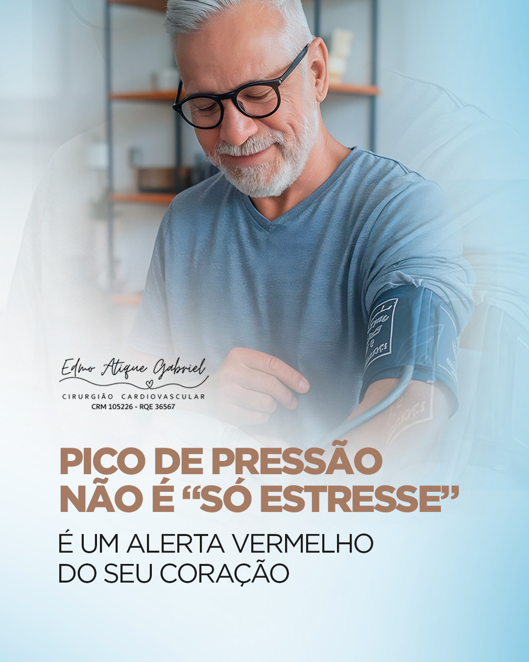 Muitas pessoas tratam os sinais do coração como simples incômodos passageiros.
Mas um pico de pressão não é um evento isolado. Ele é um sinal claro de que algo precisa de atenção imediata.
Você já teve um pico de pressão e pensou que era “só estresse”?
O problema é que o corpo avisa, e quando o aviso é ignorado, o risco aumenta.
O monitoramento regular e o cuidado preventivo são os únicos caminhos para não ser pego de surpresa pelo próprio coração.
Prevenir é sempre mais seguro do que remediar.
💬 Não guarde esse alerta só para você:
envie agora para aquela pessoa que você quer ter ao seu lado por muitos e muitos anos.
Dr. Edmo Atique Gabriel - Cardiologista e Cirurgião Cardiovascular
#AlertaDoCoração #PressãoAlta #Hipertensão #SaúdeCardiovascular #Prevenção #CuidarDoCoração #CheckUpCardiológico #AmorQueCuida #ViverComSaúde