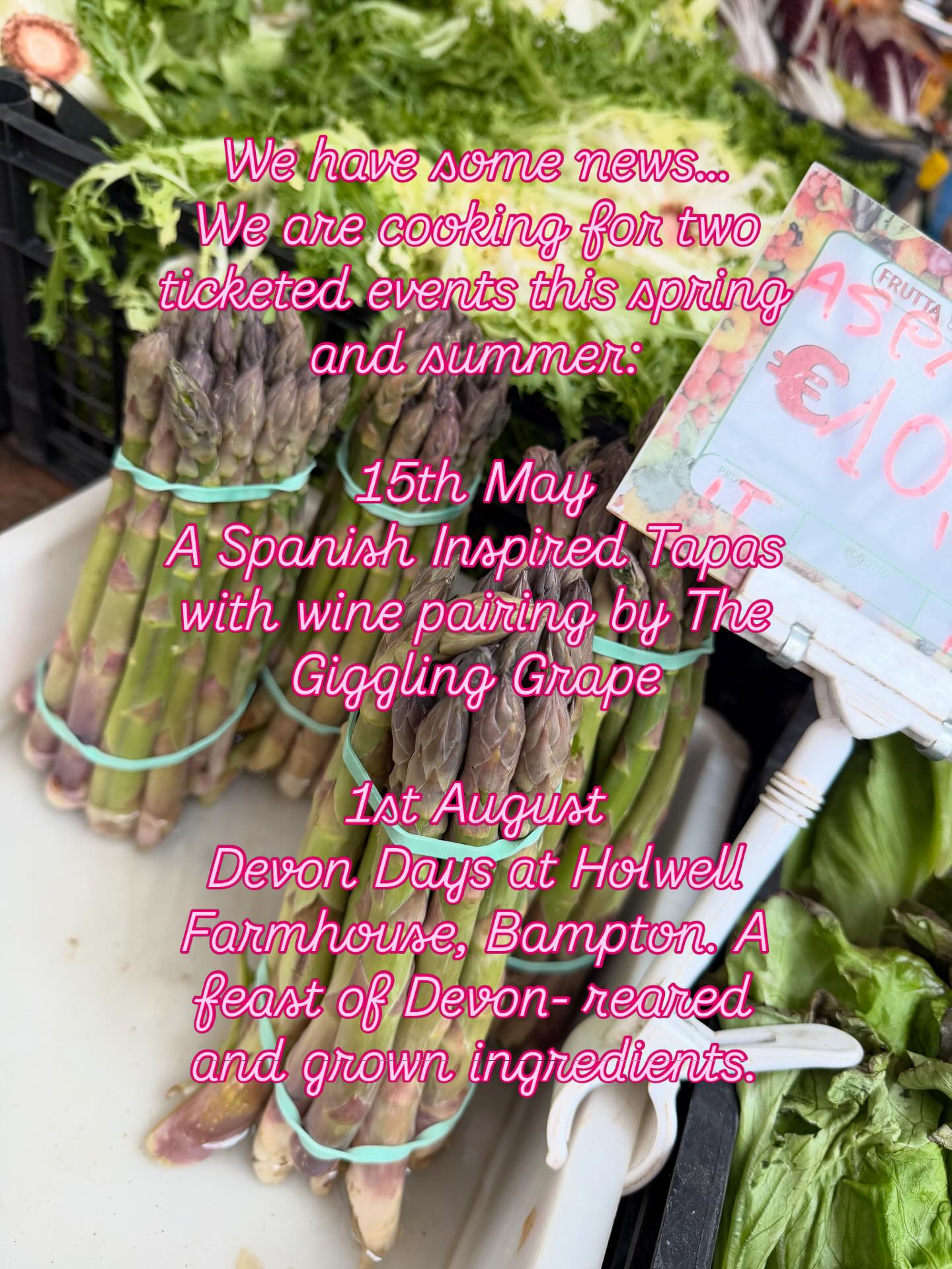 NEWS ALERT: ‼️ Our first ever dining experiences for two ticketed events. We are collaborating with @thegigglinggrape for an event on 15th May. We are also collaborating with @devondaysfestival @holwellfarmhouse for Ollie’s very first festival of food, fun and frolics. Links to tickets to follow.