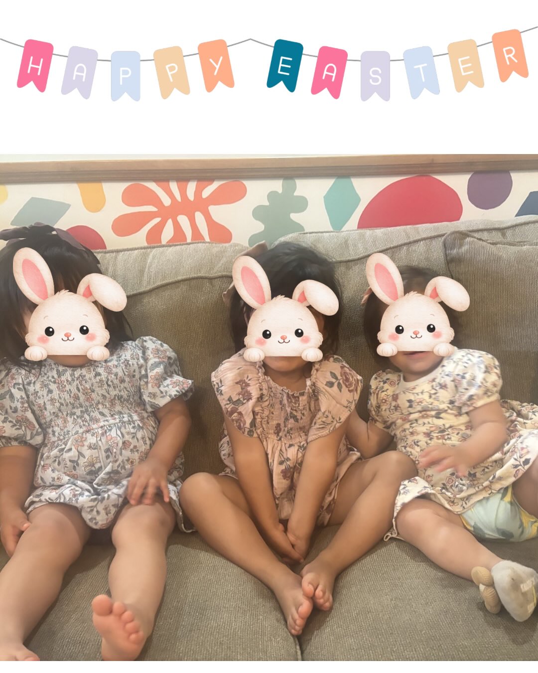 Happy Easter from our casa to yours! Jesus defeated death & rose again🙌 We started new traditions today & shared the true meaning of Easter with these precious ones💛🩵🩷 God is bringing healing, restoration & beauty from ashes. We're forever grateful 🙏🏻