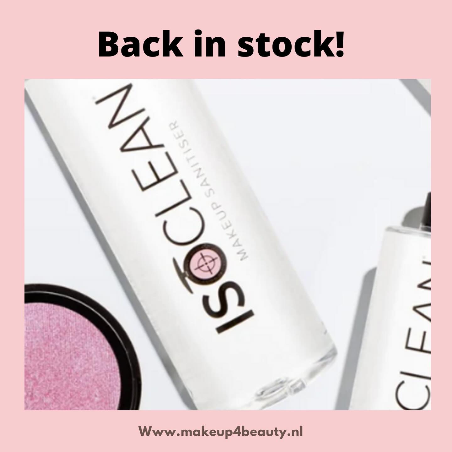 ISOCLEAN Makeup Sanitiser kan worden gebruikt om uw make-upproducten, containers en make-uppaletten te reinigen en ontsmetten .
Verwijder snel ziektekiemen en bacteriën, waardoor uw cosmetica hygiënisch schoon en vrij van infecties blijft.