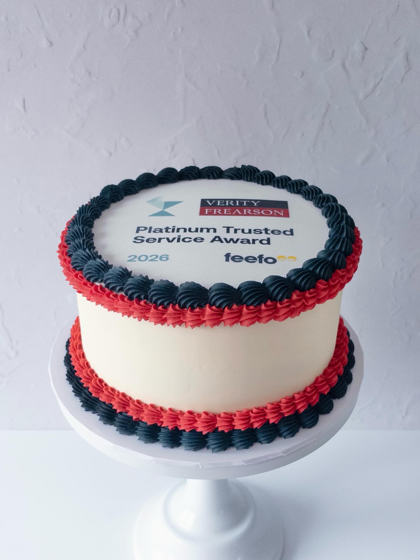 Business celebrations also catered for here! Congratulations to @verityfrearson for winning the Platinum Trusted Service award for the 8th year running 🙌
#brandedcake #brandedcakes #edibleimagecake #edibleimagecakes #cakesharrogate