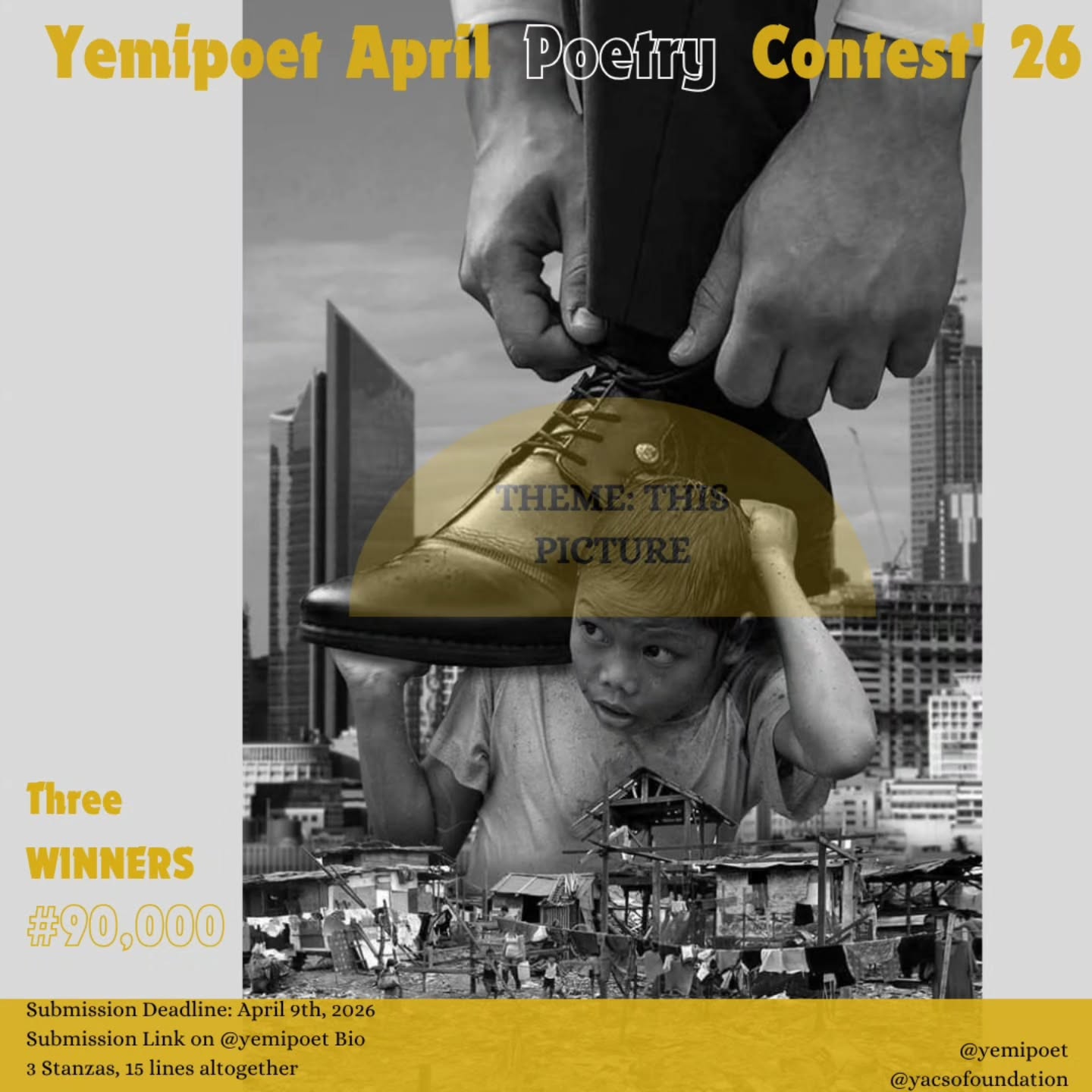 Yemipoet Creation presents April Poetry Contest.
Picture theme.
#yemipoet #yacsofoundation #poetrycommunity #picturetheme
