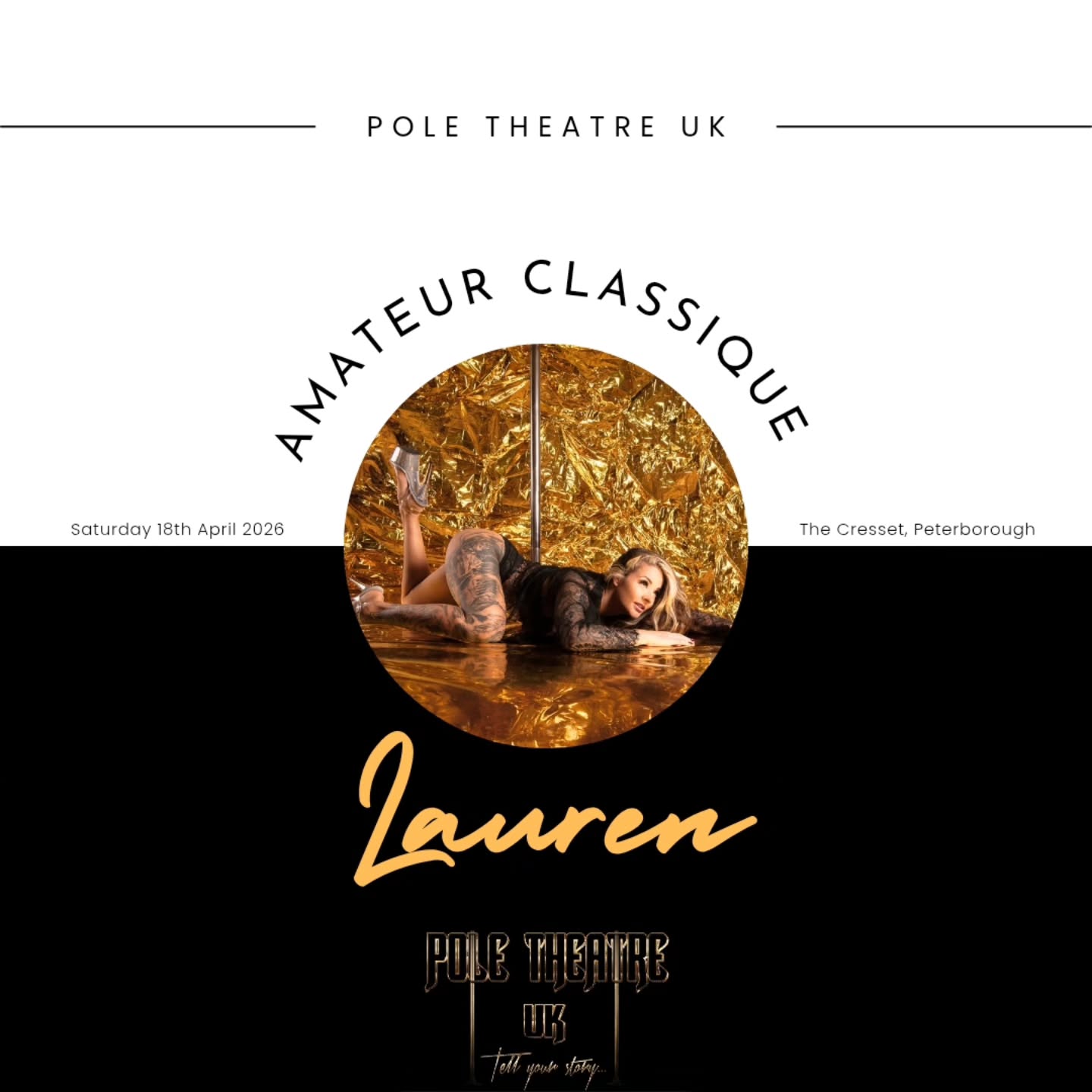 Whose excited to meet our glorious contestants! ✨️
Amateur- Pole Classique
Lauren
Have you got your tickets yet? 🎟
www.poletheatreuk.com
#poletheatreuk #poletheatre #pole