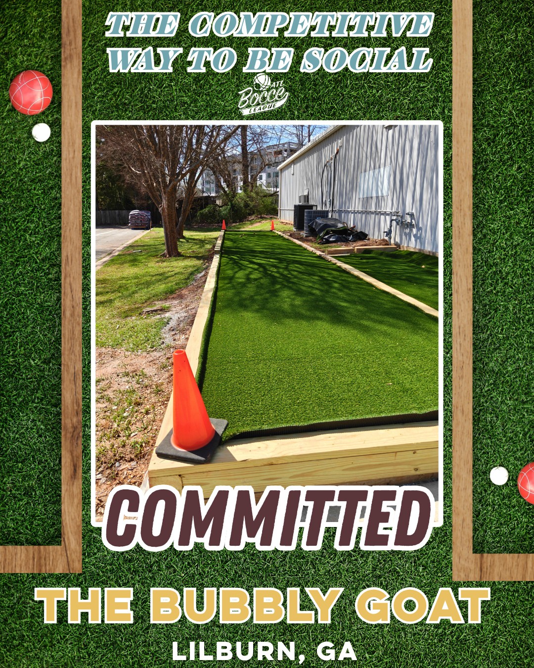 Lilburn, we are coming to you! @the.bubblygoat is committed to ATLBocce for the summer season! 🐐
Summer registration opens 4/6!