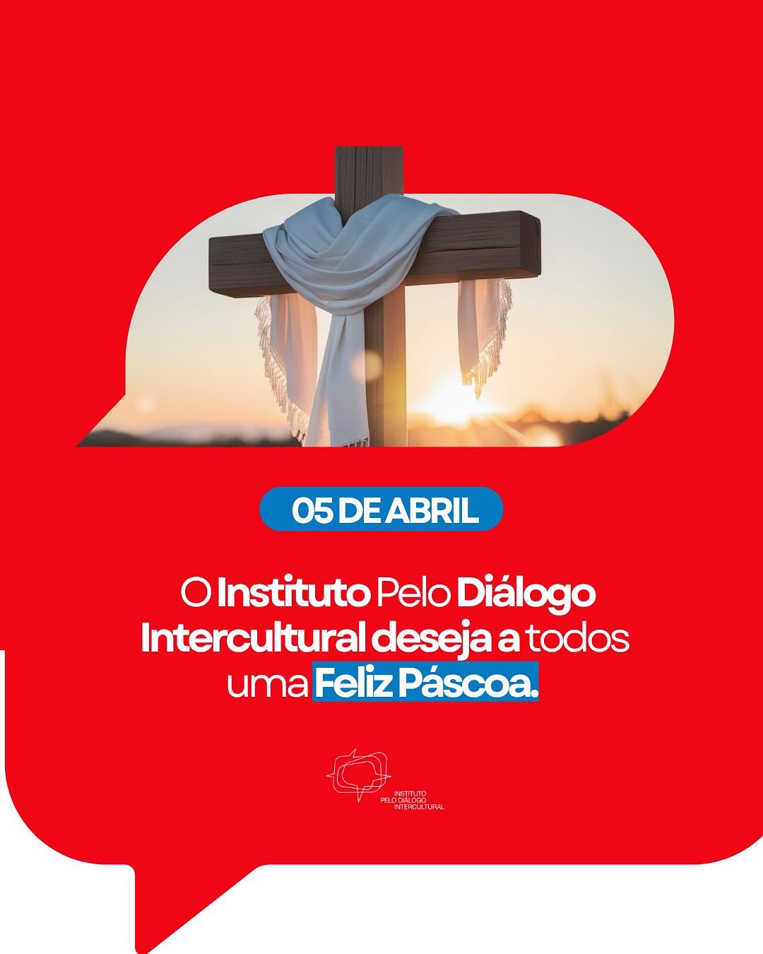 Desejamos uma Páscoa cheio de paz, harmonia e diálogo a todos e todas!