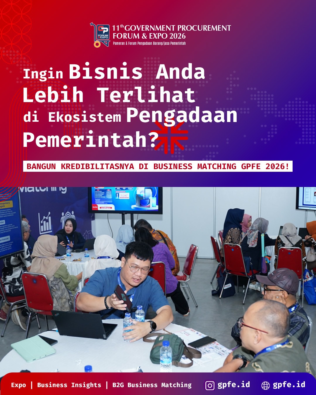 Halo Sobat Penyedia!
Percepatan belanja negara menjadikan pengadaan sebagai instrumen strategis dalam mendorong pertumbuhan ekonomi. Hal ini membuka peluang lebih luas bagi penyedia barang dan jasa yang siap berpartisipasi.
GPFE 2026 hadir sebagai ruang strategis yang mempertemukan pelaku usaha dengan instansi pemerintah melalui program terarah, seperti Intensive B2G Business Matching, serta Panel Discussions dan Technical Workshop yang membahas kebijakan dan praktik pengadaan terkini.
Lebih dari sekadar pameran, GPFE 2026 juga menghadirkan berbagai kegiatan pendukung untuk memperluas wawasan dan membangun kolaborasi antar stakeholder.
Catat tanggalnya dan hadiri GPFE 2026!
🗓️ 5–7 Agustus 2026
📍 Bima Hall, Jogja Expo Center (JEC), Yogyakarta
Join Booth / Expo Info:
Whatsapp: 0812-9991037
Registrasi Visitor & Informasi GPFE 2026:
🔗 Bit.ly/visit-gpfe
🌐 www.gpfe.id
#GPFE2026 #eventpengadaan #eventtahunan #eventyogyakarta