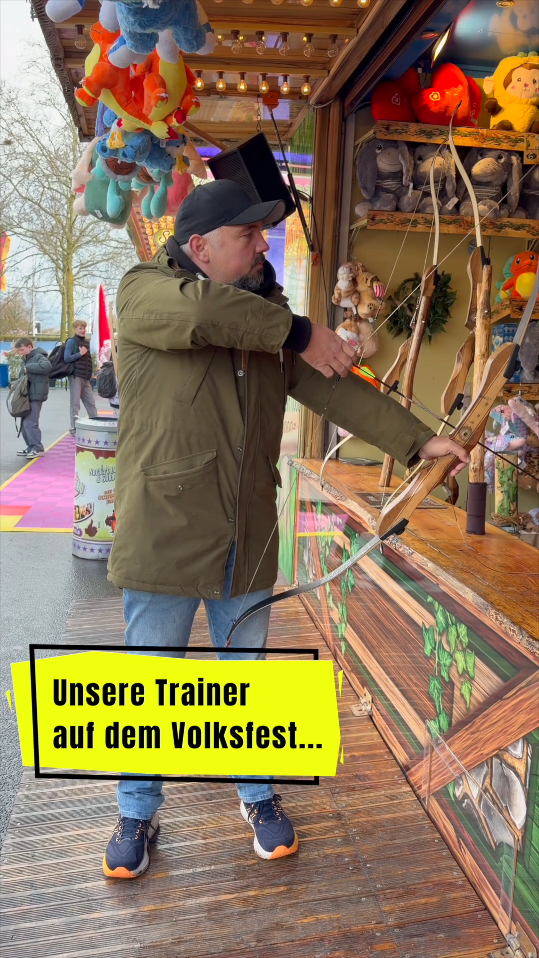 Treffen ist kein Zufall 🎯
Am Ende zählt die Technik – dann gibt’s sogar den großen Teddy 😄
Lerne, wie es richtig geht!
#bogenschießen #würzburg #archery