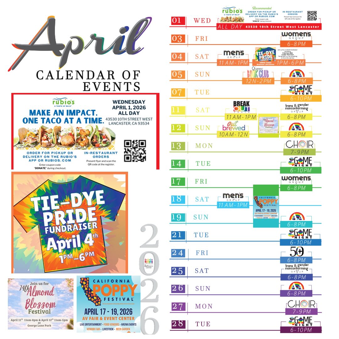 April is blooming with community, connection, and good vibes ๐ธ๐ Come see what weโve got going on this month!