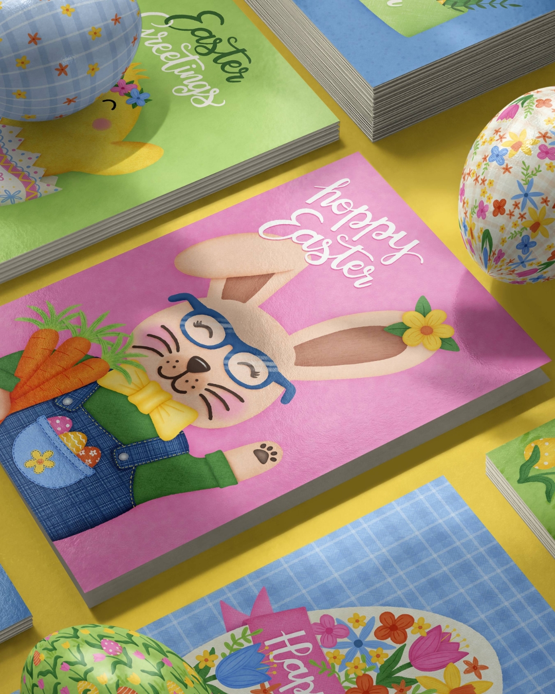 I love this mockup created by @creatsyofficial for their #creatsyeasterfest. It makes it so easy to show my Easter Wishes card collection with the coordinating seamless patterns.
#greetingcards #artlicensing