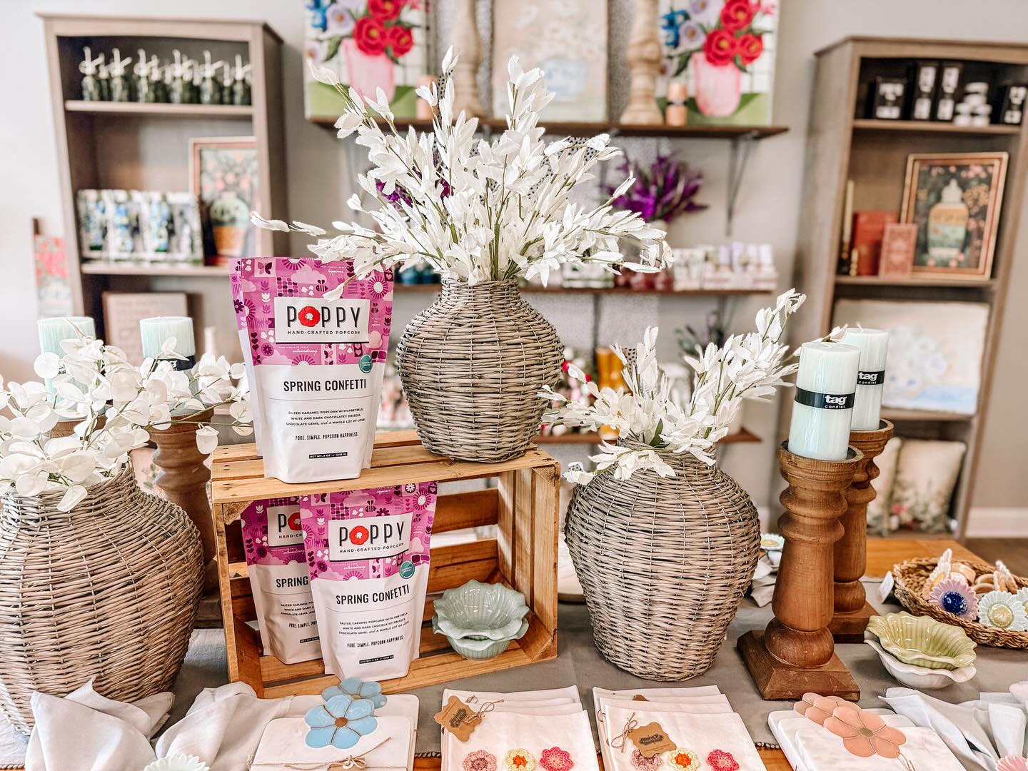 Happy Easter weekend! We hope you hop down to check out our new Spring arrivals and support local!
🐇50% off all Easter Goodies
🌸10% off the entire store
Open Friday 11-7 and Saturday 10-5
Closed Sunday to celebrate Easter with our families
