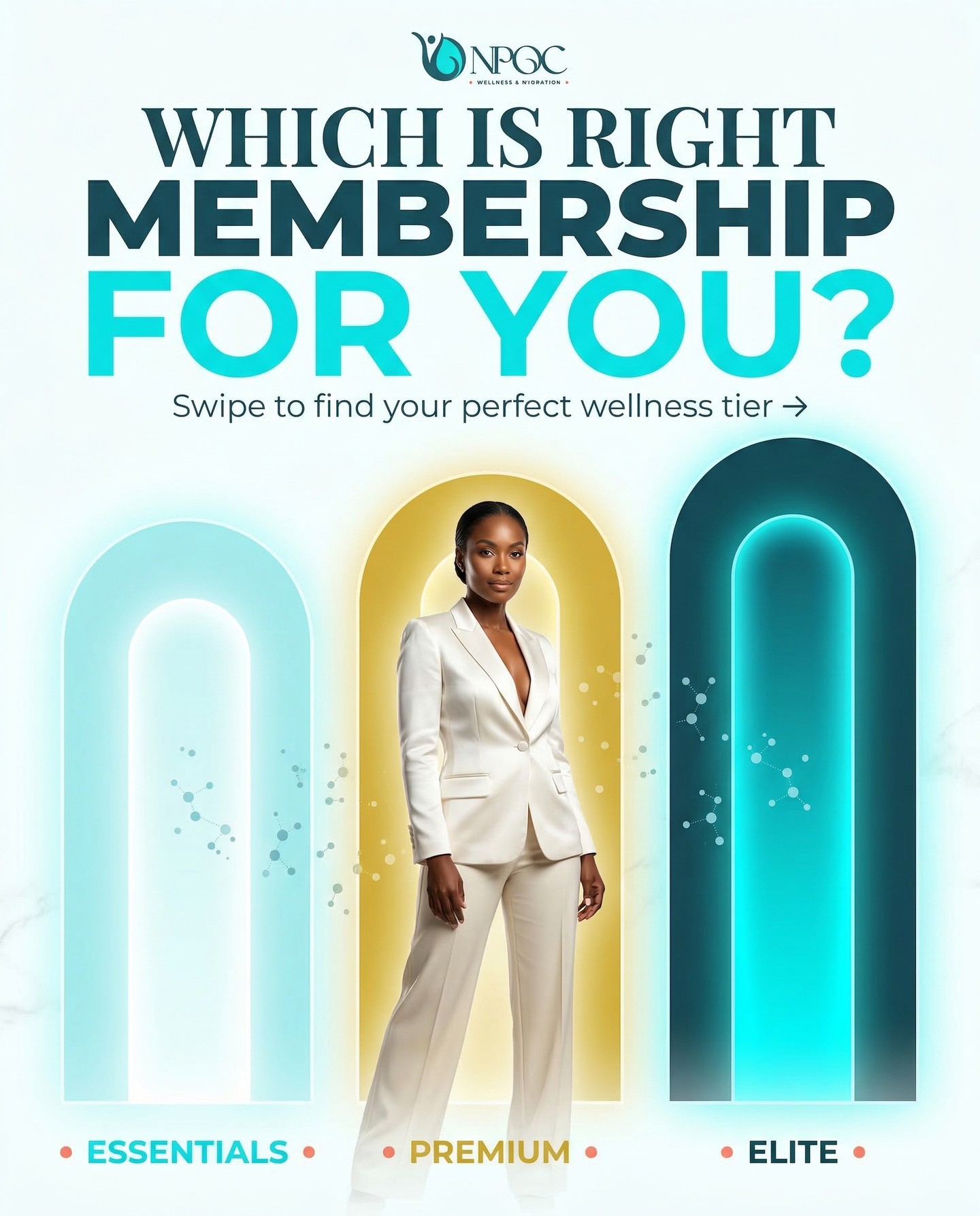 💬 Comment MEMBER below and we'll DM you your free Wellness Discovery Consultation link.
Not sure which NPOC membership fits your goals? 💎 Swipe through — we break down every tier so you can find your perfect match. →
Whether you're just starting your wellness journey or you're ready for full-service concierge IV therapy at your home or office — there's a membership built exactly for you.
Here's a quick snapshot:
🩵 ESSENTIALS (Reset) — $199/mo
Perfect for first-timers. Monthly foundational IV + free injection included.
✨ PREMIUM (Glow · Athlete · Weight Management) — From $299/mo
Targeted programs for beauty, performance, or medical weight loss with GLP-1.
🏆 ELITE — $599/mo
Our most complete experience. We come to you. All services. Priority everything.
💳 Klarna available — split your membership into easy payments.
🏛 Central Maryland, Howard County & Montgomery County Chamber members: $50 off your first month.
📍 Baltimore & Waldorf, MD | npocwellness.com
This content is for informational and educational purposes only and does not constitute medical advice. IV therapy, peptides, GLP-1, and other treatments are provided only after evaluation by a licensed medical professional. Individual results may vary.