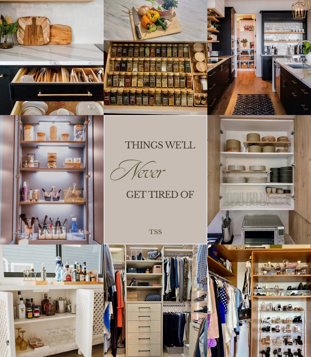 A few things we’ll truly never get tired of… spaces that feel beautiful, function well, and make everyday life easier. That’s always the goal. Let’s customize your space to your life style! #homeorganization #professionalorganizer #organizingtips #closetorganizer #kitchenorganization
