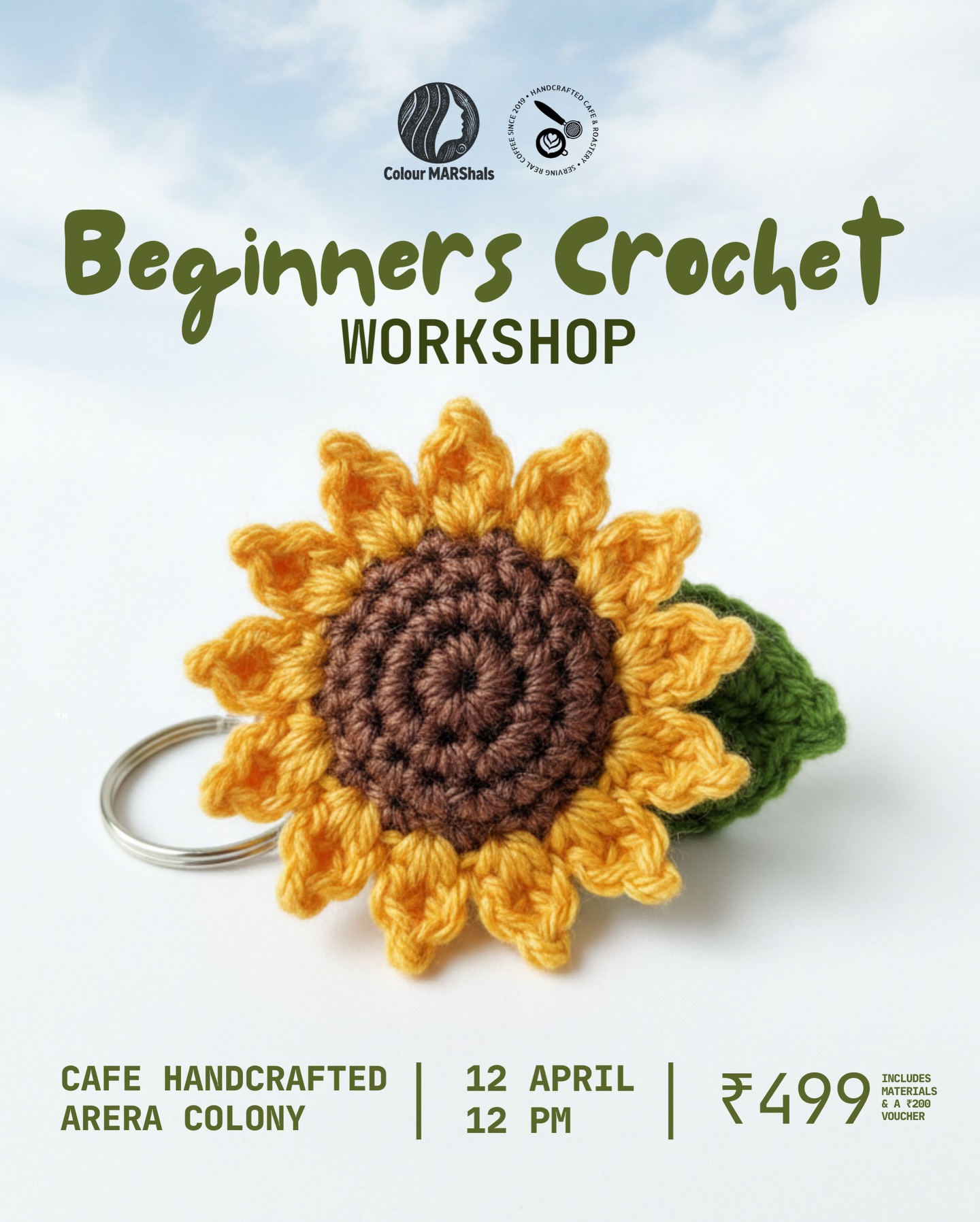 Loops, threads and a little bit of magic! โจ
Come create something cute with your own hands! ๐ Join this special crochet workshop at our Cafe Handcrafted, Arera colony and enjoy a fun weekend! ๐
DM us to register! โ
You know where! ๐
Handcrafted Cafe & Roastery
๐E-3/75, Arera Colony, Bhopal