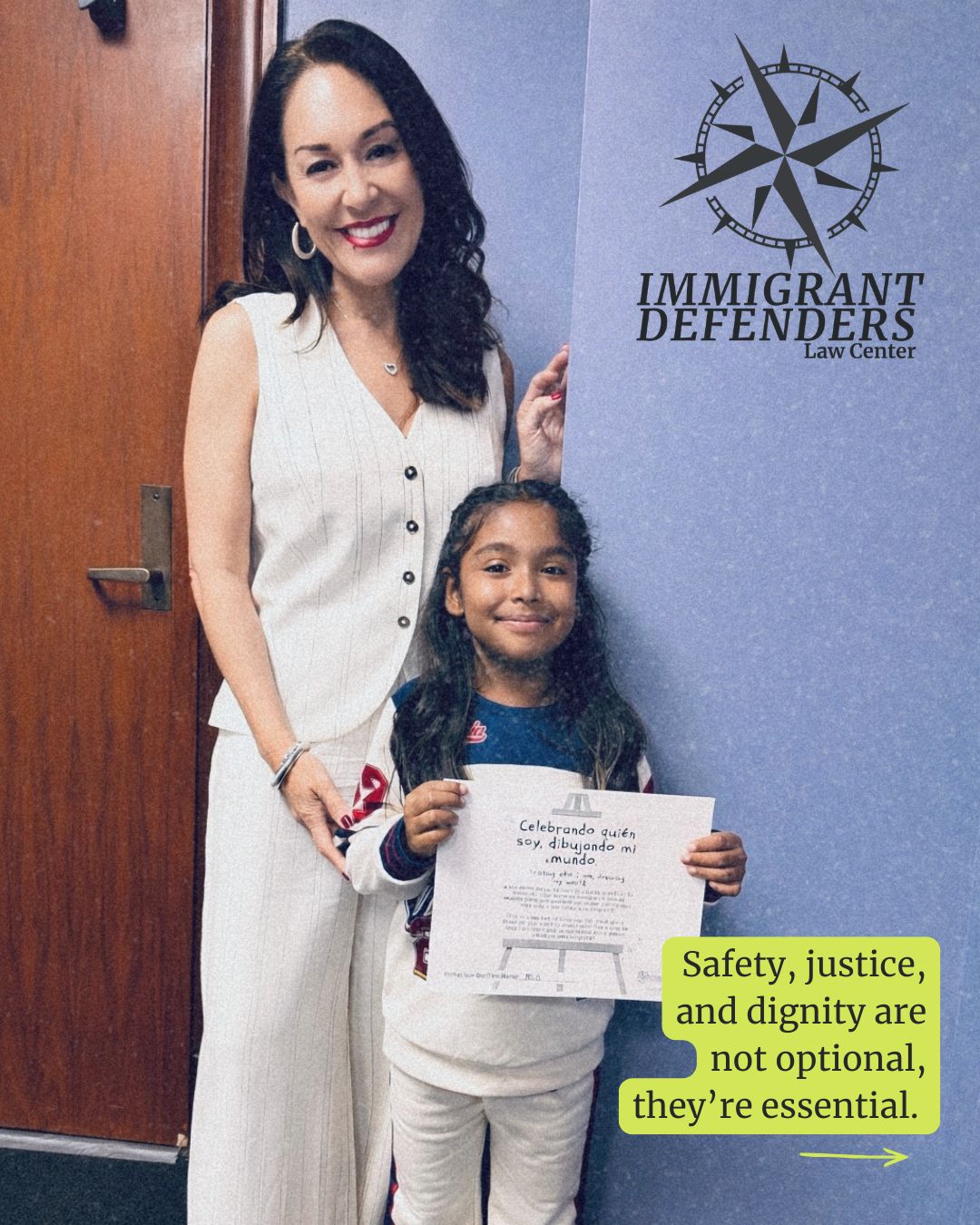 Our attorneys at ImmDef donât just represent children, they stand beside them with unwavering compassion, courage, and hope. đ
Every day, they go above and beyond to make sure young people facing the immigration system are not alone, but instead heard, protected, and fiercely defended. đȘ
Their work is more than legal advocacy; itâs a lifeline -- a belief that every child deserves safety, stability, and someone in their corner fighting for their future.
Support our work to ensure no immigrant child stands alone đ https://www.immdef.org/support
#EndFamilySeparation #ImmigrantDefenders #ImmigrantRights #ImmigrantJustice #StandWithImmigrants
