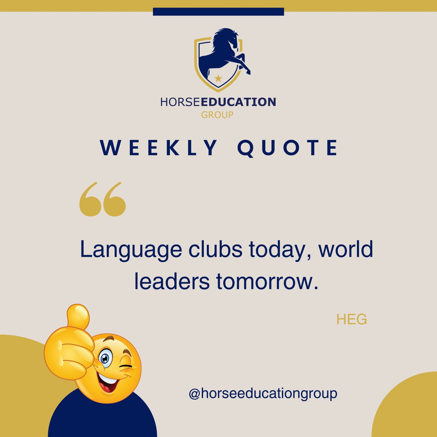 “ Language clubs today, world leaders tomorrow.
ㅤ
At Horse Education Group, we see every language club as more than an after-school activity—it’s a launchpad for global thinkers, empathetic communicators, and confident young leaders.
ㅤ
When children gather to learn new languages, they’re doing more than practicing vocabulary.
ㅤ
They’re learning how to listen with respect, speak with courage, and connect across cultures.
ㅤ
These small moments—crafts, games, greetings, and giggles—are shaping the hearts and minds of tomorrow’s world changers.
Because leadership starts with understanding, and understanding starts with language.
ㅤ
How has language learning helped your child grow into a leader, communicator, or explorer?
We’d love to hear your story!
ㅤ
Learn foreign languages at your own pace!
Let's have FUN Learning!
ㅤ
(704) 780-1188
https://vist.ly/4xdh8
ㅤ
#LanguageClubs #HorseEducationGroup #RaisingWorldLeaders #MultilingualKids #InspireYoungMinds #EarlyLanguageLearning #GlobalCitizenship #LanguageIsLeadership #BilingualBeginnings #KidsWhoLead #EmpowerThroughLanguage