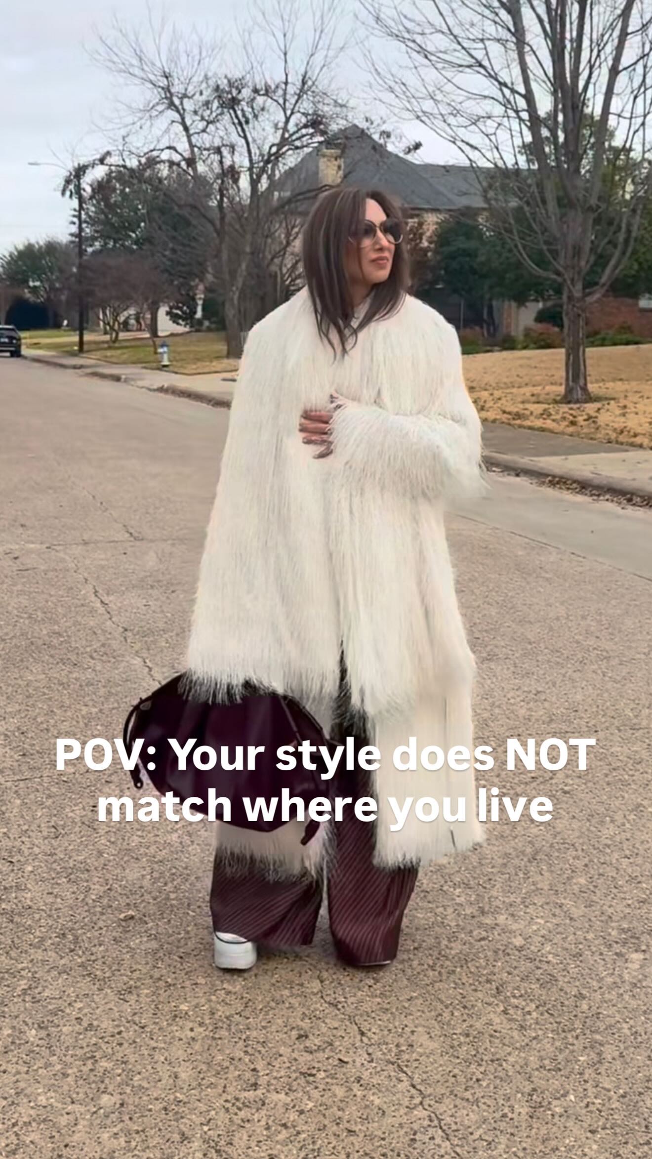 Wrong city. Right outfit.
If I dressed “appropriately” for where I live, I’d be bored.
And boring is never an option.