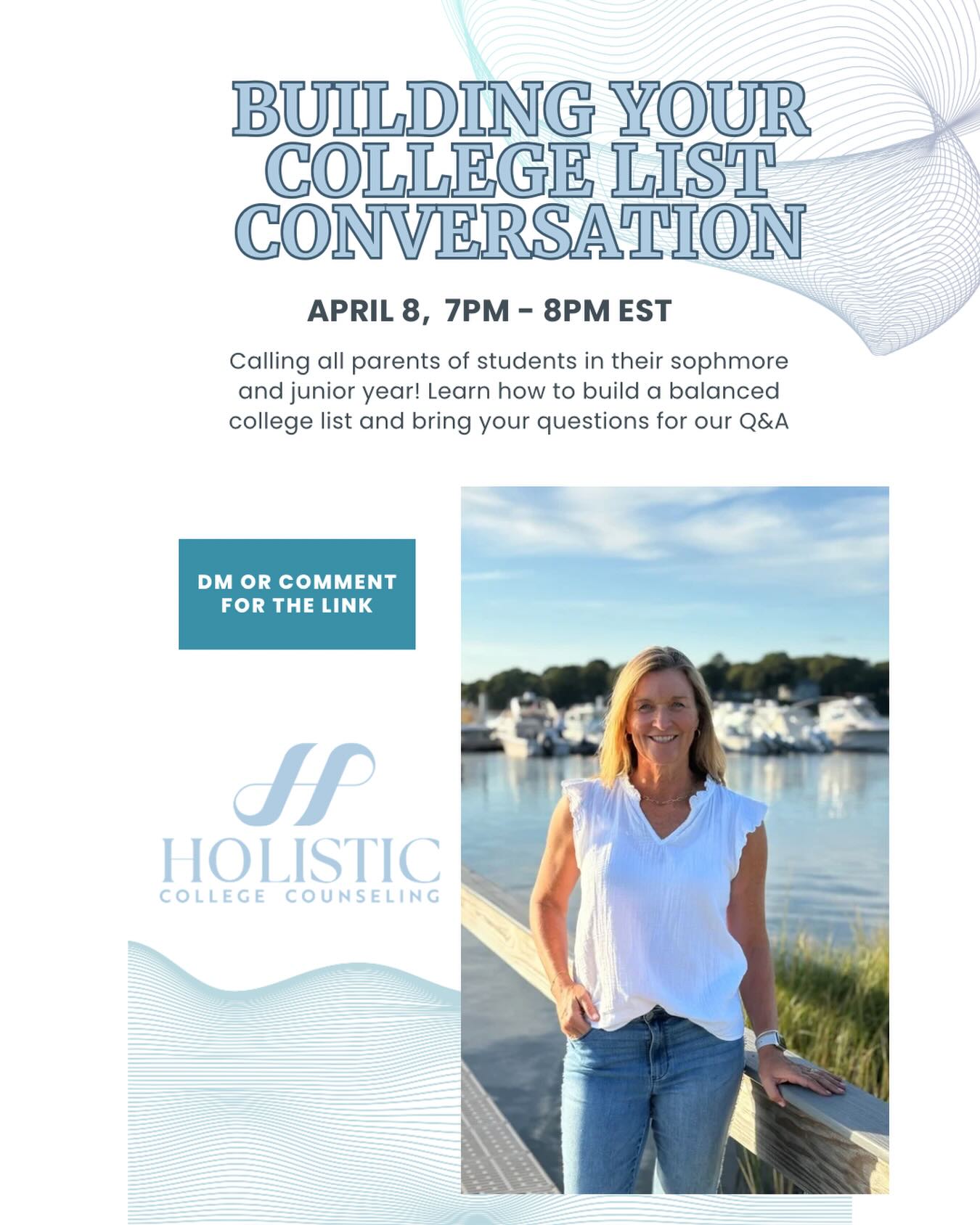 Building a college list sounds simple… until you realize how much is actually behind it.
What do the numbers really mean?
How do you know if a school is truly a fit—academically, socially, and financially?
And how do you avoid falling in love with a school that may not be realistic?
Join me for a conversation designed for parents who want to better understand the process and support their student with clarity and confidence.
A balanced college list isn’t just about where your student can get in—it’s about where they will thrive.
📩 Message me for details or to reserve your spot.