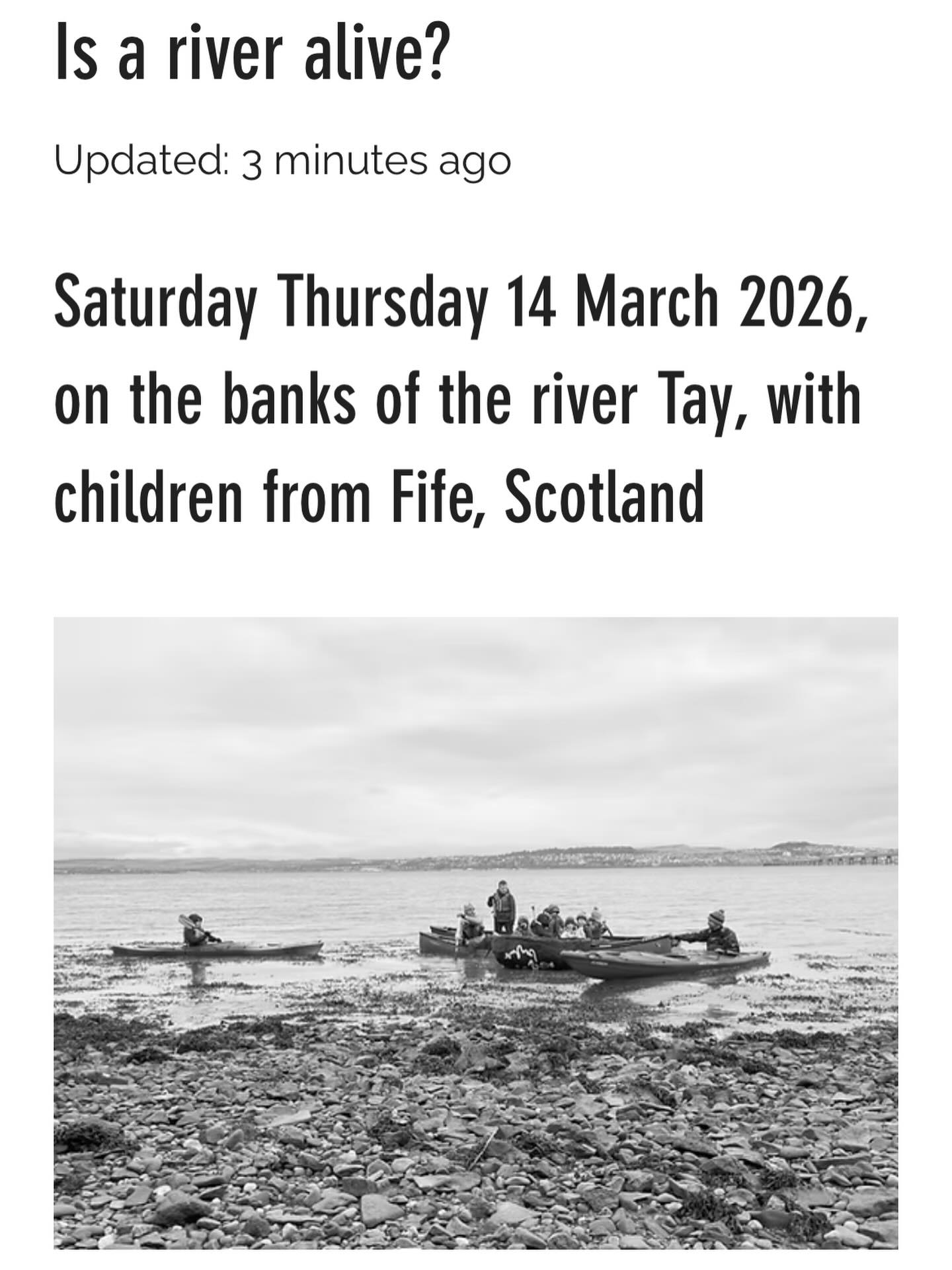 For #BritishPhilosophyFortnight, here’s the second of two public philosophy workshops I’ve been part of - both with a watery theme. https://www.thinkingspace.org.uk/post/is-a-river-alive #PhilosophyMatters