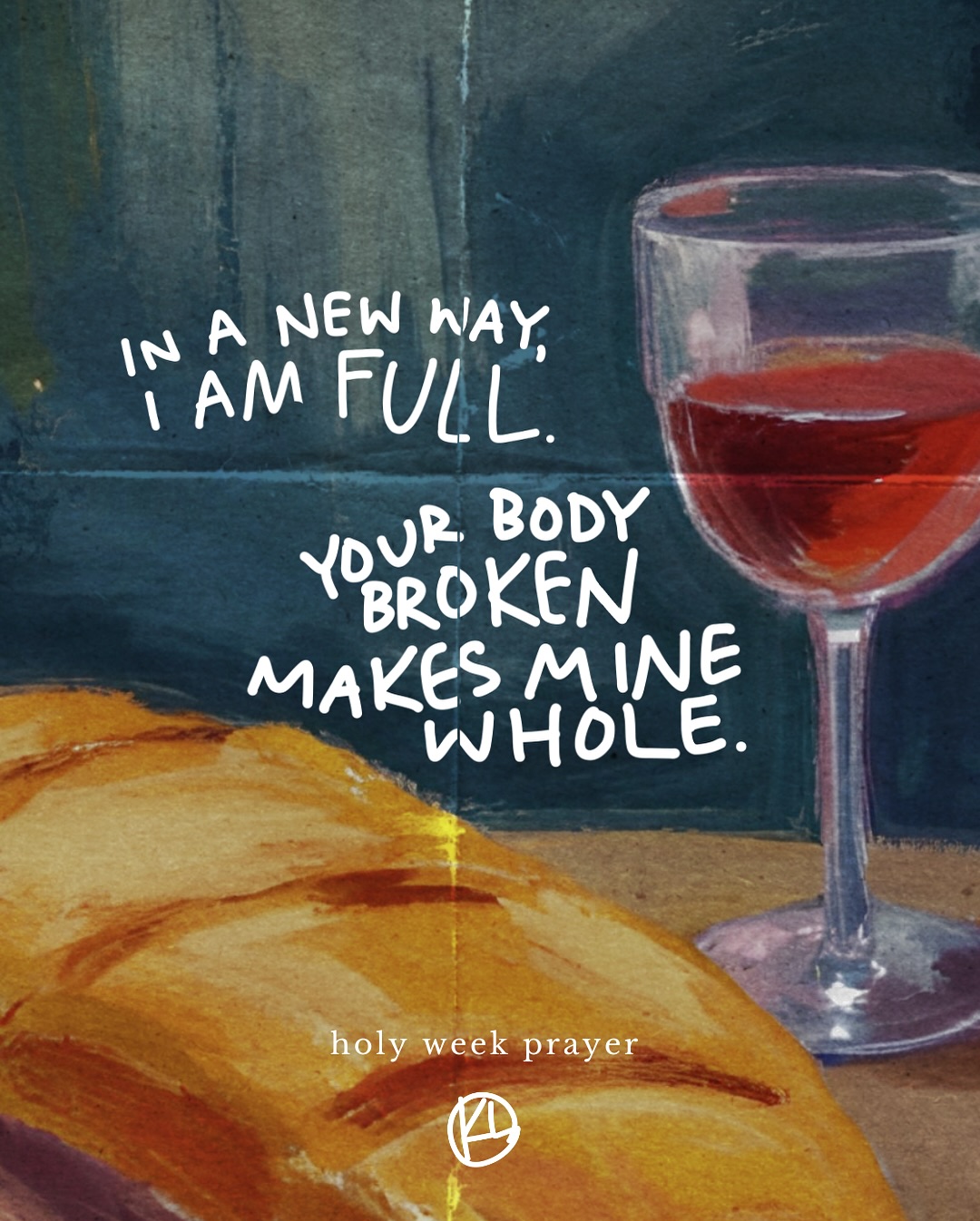 And in a new way, I am full.
Your broken body makes mine whole.
In the valley of the shadow of death,
My cup overflows.
…
“The Meal I Eat”
#holyweek poetry and poetic prayers
Don’t forget to listen to @sarahsparksmusic “Risen, Pt: 2” Holy Week EP this week. It’s beautiful.
